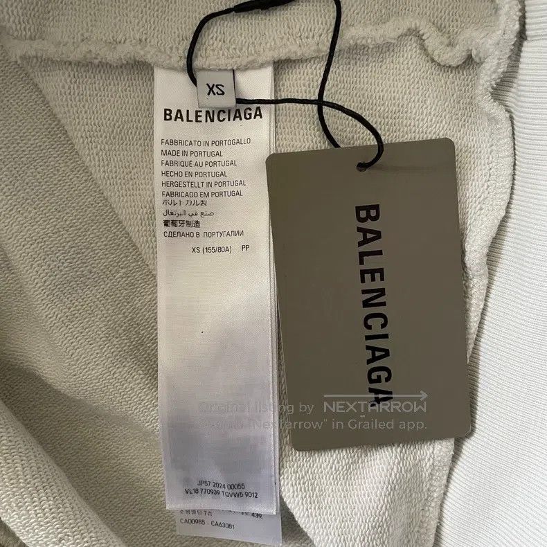 Balenciaga Balenciaga Back Colorful Foamed Slogan Logo Zip Hoodie Size US XS / EU 42 / 0 - 4 Thumbnail