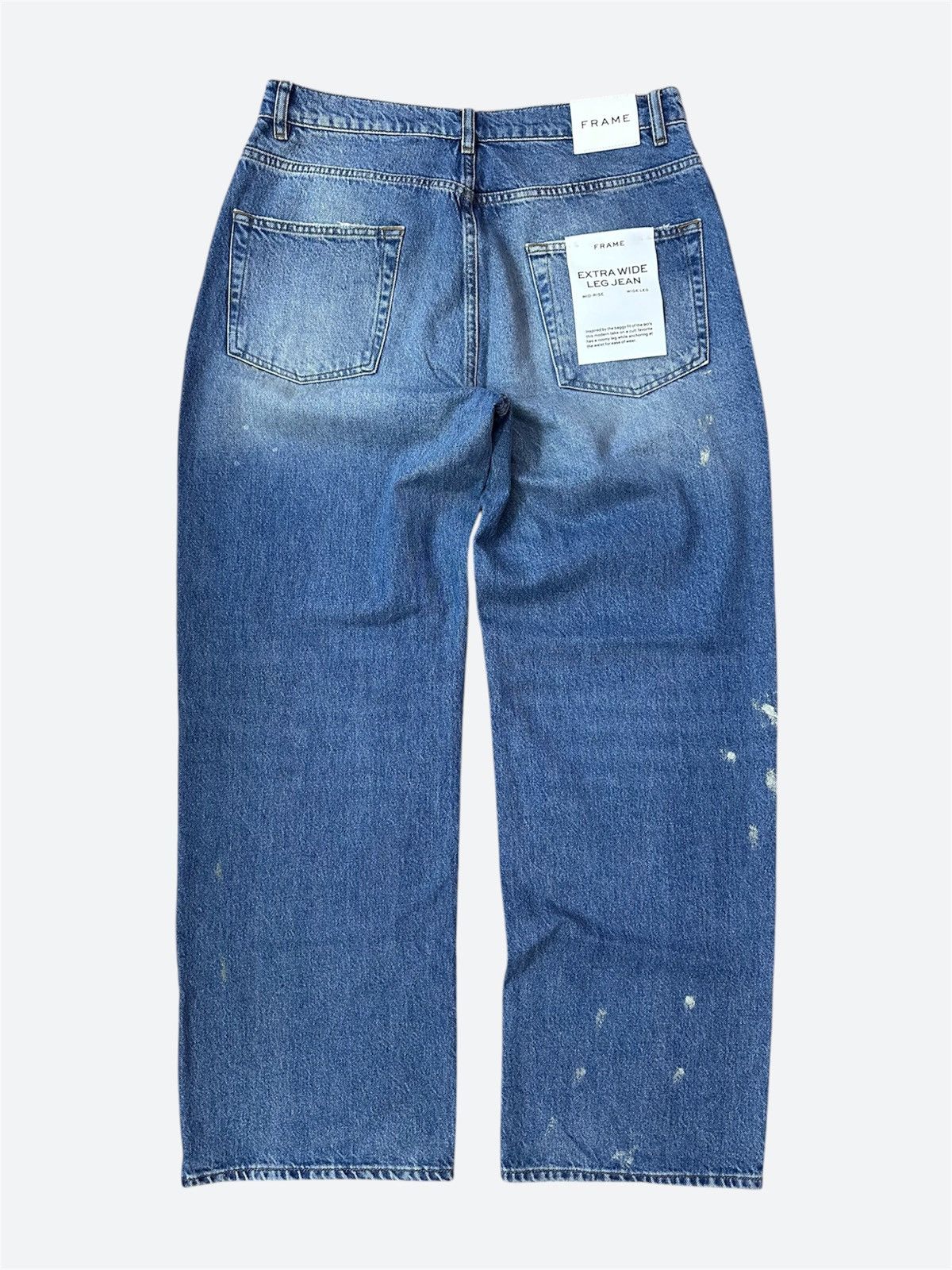 Frame Frame Extra Wide Jeans Washed Blue 31 Size US 31 - 5 Thumbnail