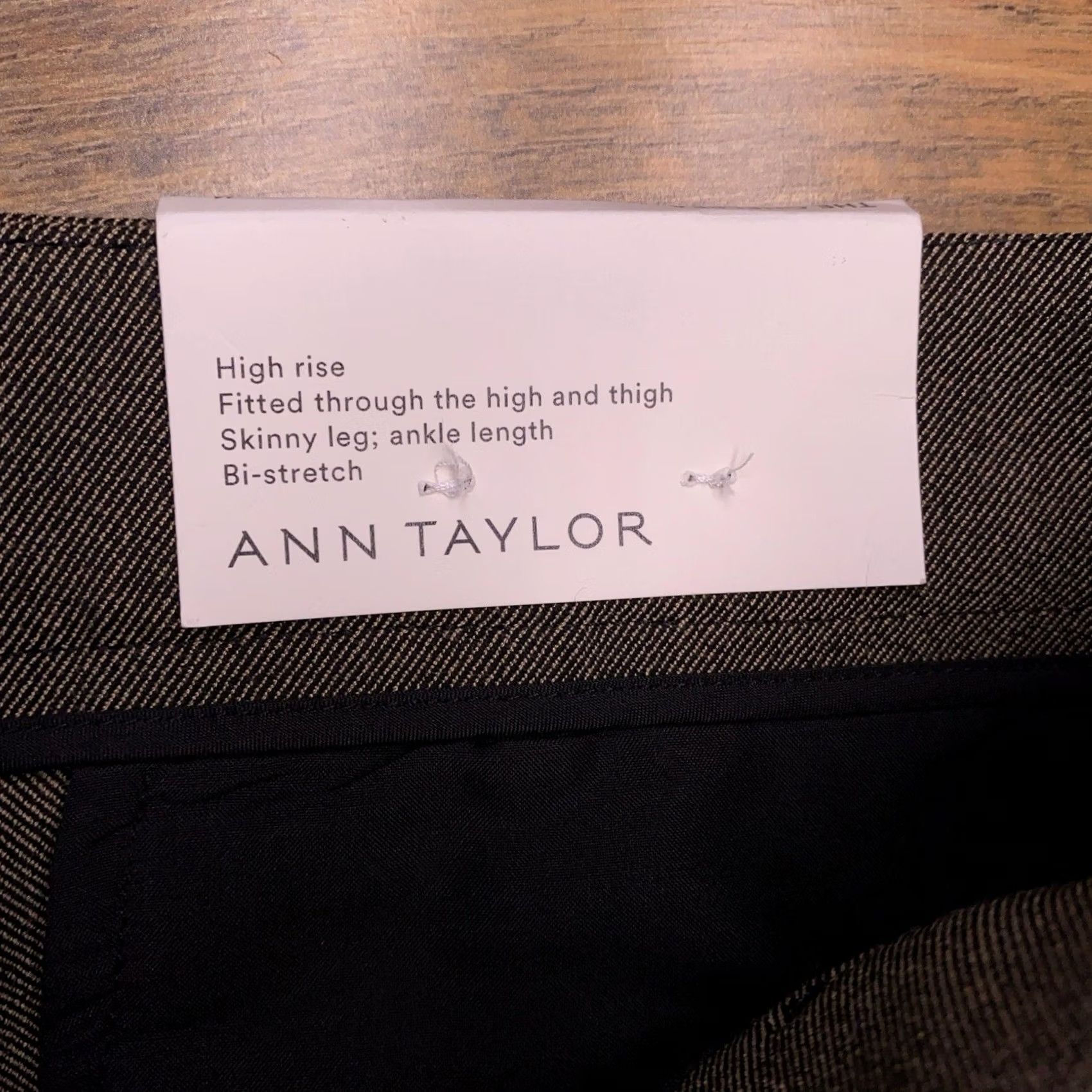 Ann Taylor Ann Taylor Pants Slim Ankle High Rise Bi Stretch 27in Inseam Brown Solid Polyester Blend Workwear City Mens? Women's? Size 36" / US 14 / IT 50 - 5 Thumbnail
