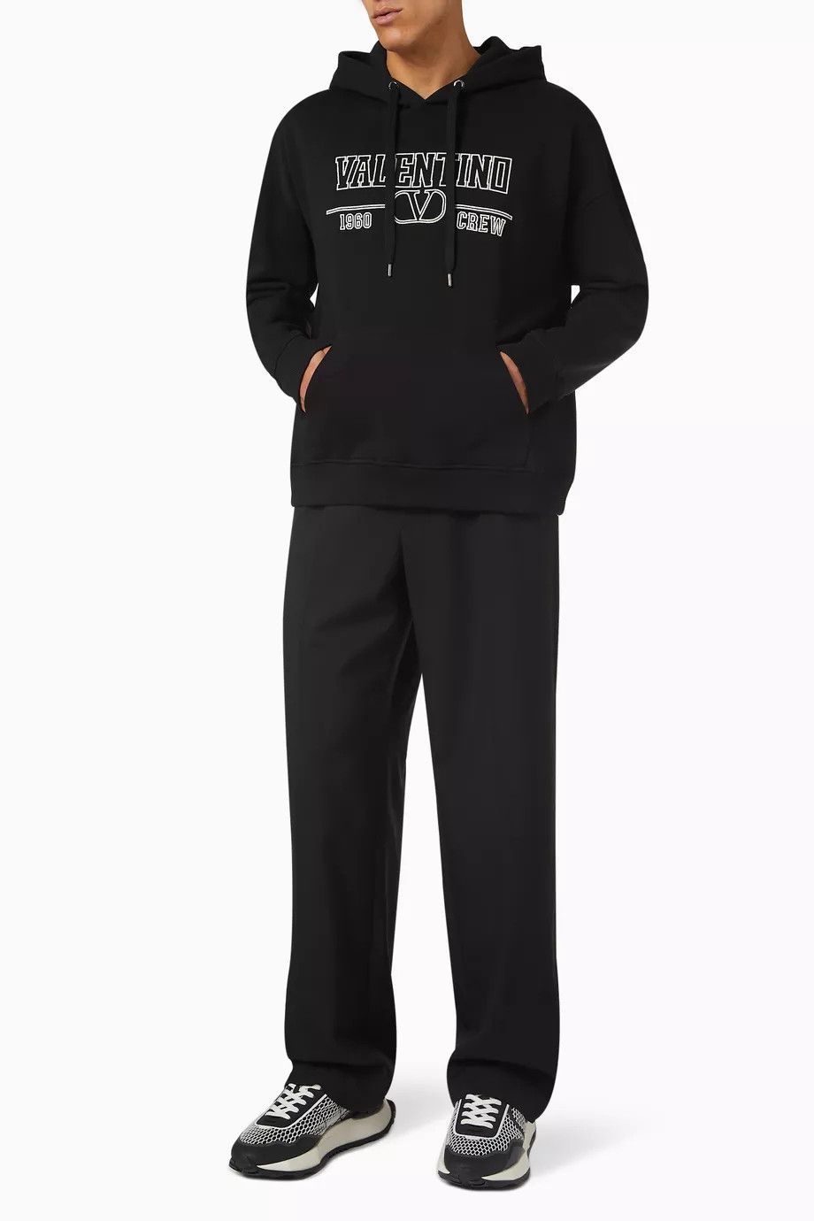 Valentino o1y0525 Logo Hoodie in Black Size US L / EU 52-54 / 3 - 4 Thumbnail