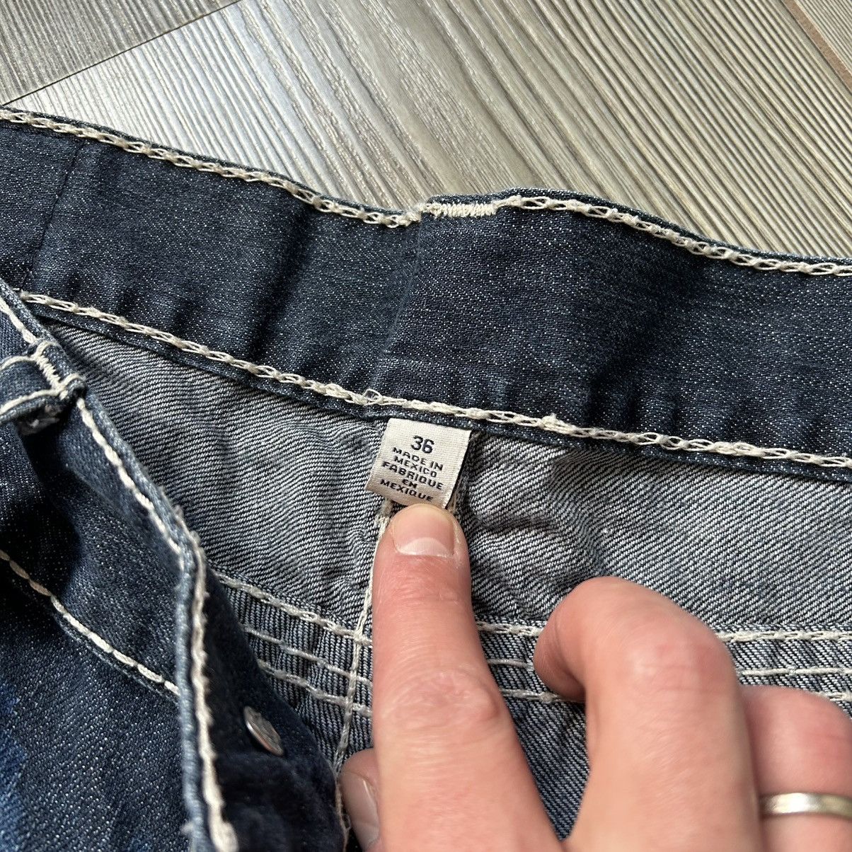 True Religion Y2K True Religion Acid Big T Jeans Size US 36 / EU 52 - 12 Thumbnail