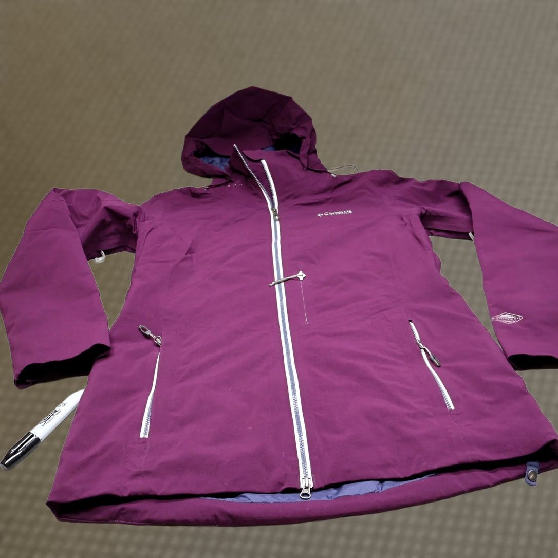 Vintage Columbia Titanium Jacket Womens Large Purple Omni-Heat WaterproofInsulated Ski Jacket Size L / US 10 / IT 46 - 1 Thumbnail