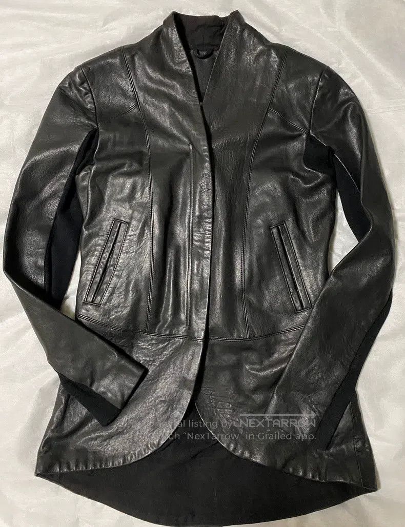 Helmut Lang Helmut Lang Rare show model deconstructed leather jacket, Size US S / EU 44-46 / 1 - 1 Thumbnail