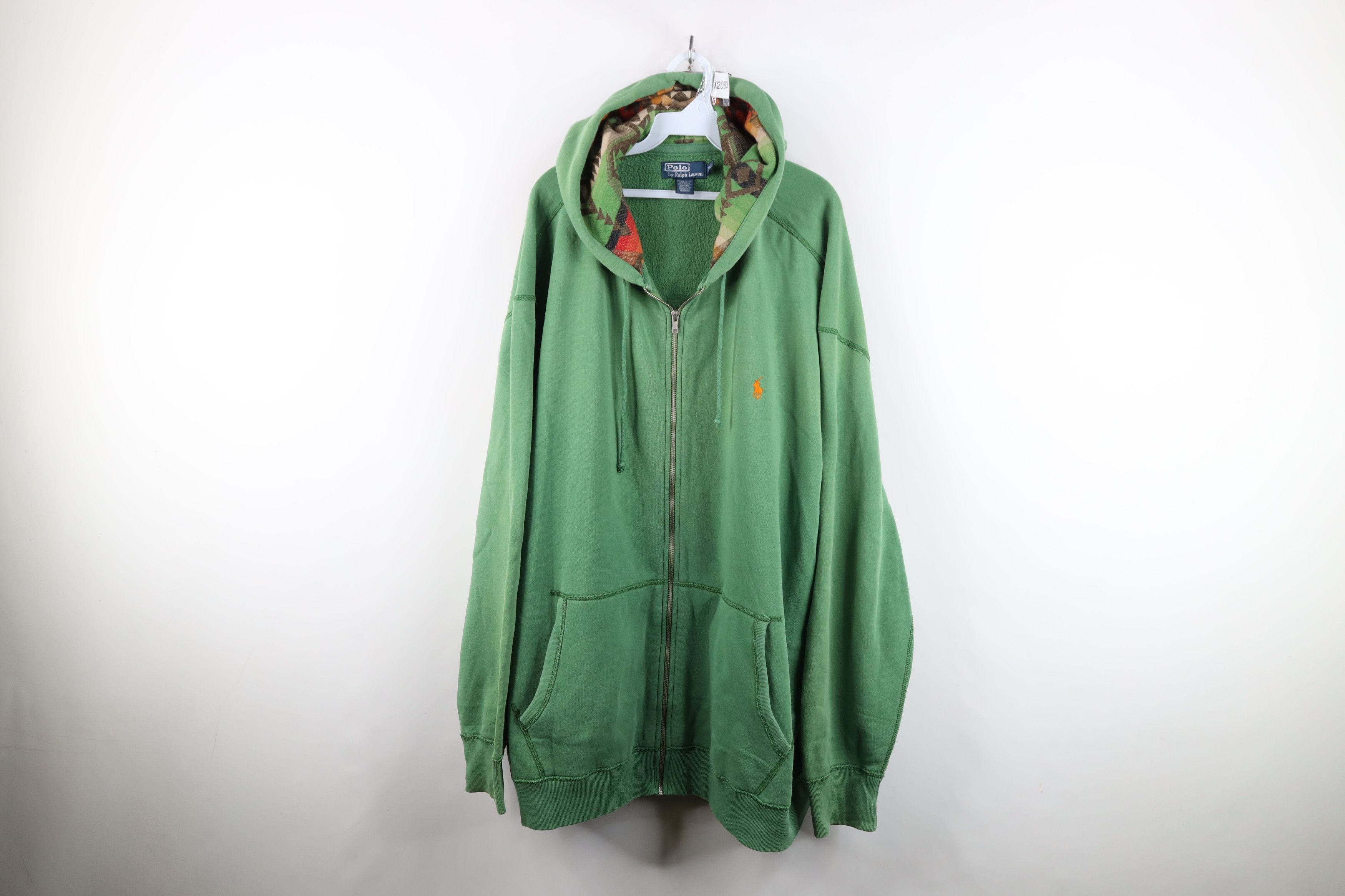 Polo Ralph Lauren Vintage 90s Ralph Lauren Aztec Full Zip Hoodie Sweatshirt Size US XXL / EU 58 / 5 - 1 Thumbnail