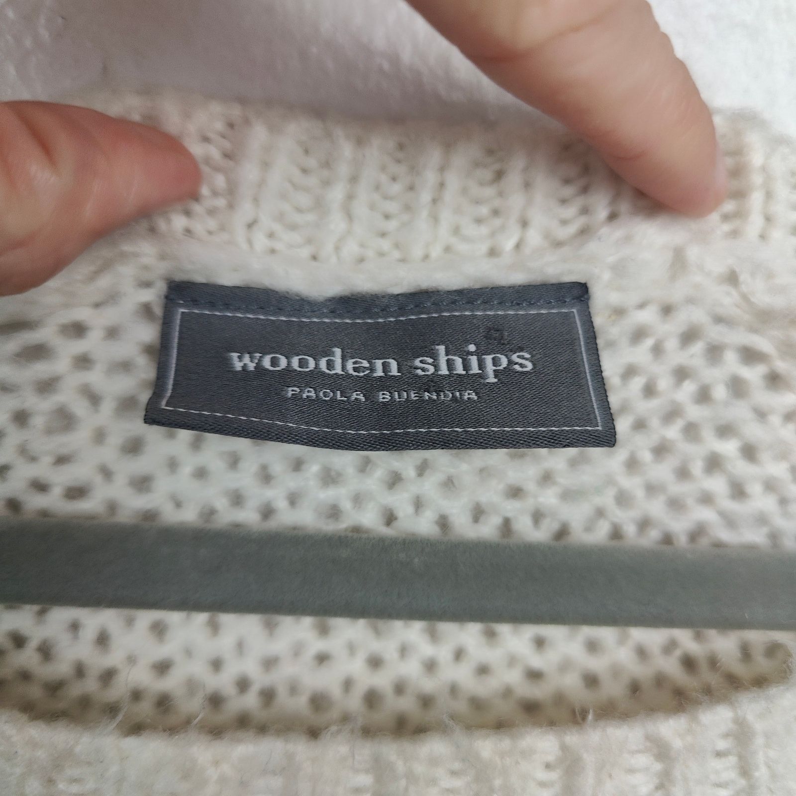 Other Wooden Ships Ski Bum Sweater Womens XS S Off-White Knit Size US S / EU 44-46 / 1 - 3 Thumbnail