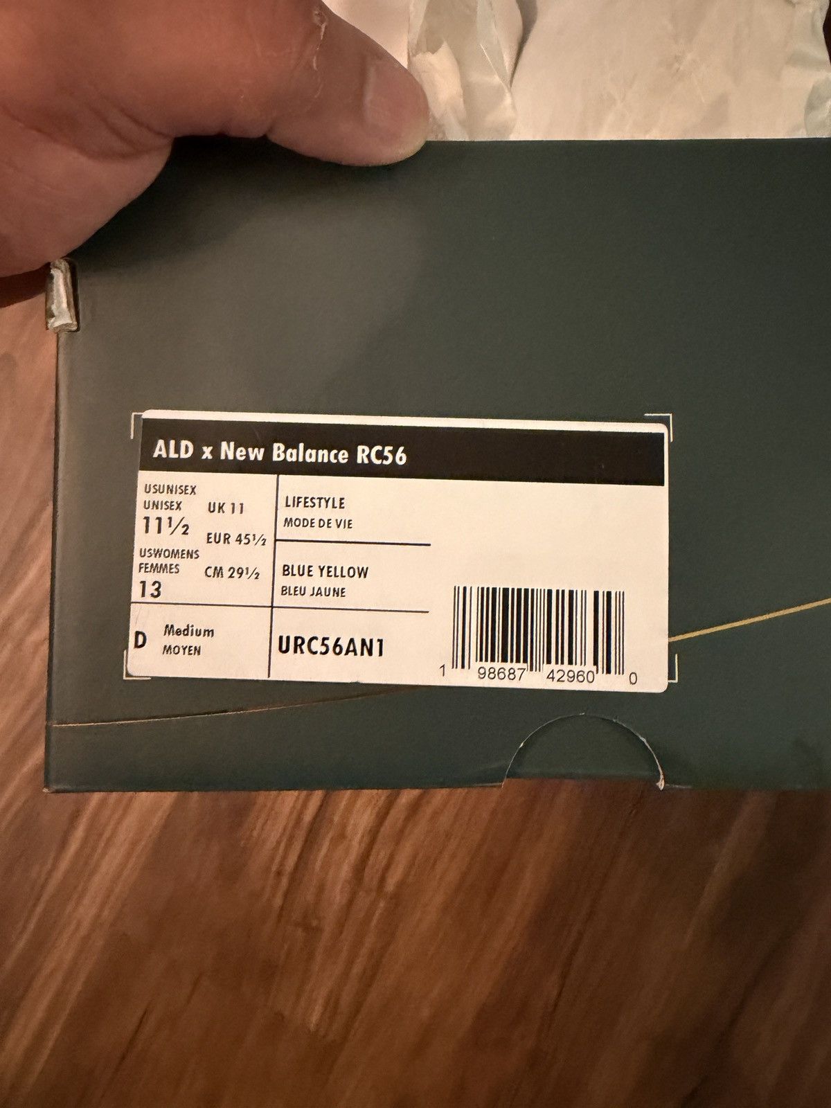 Aime Leon Dore × New Balance New Balance X Aime Loen Dore RC56 Navy Yellow Size US 11.5 / EU 44-45 - 8 Thumbnail
