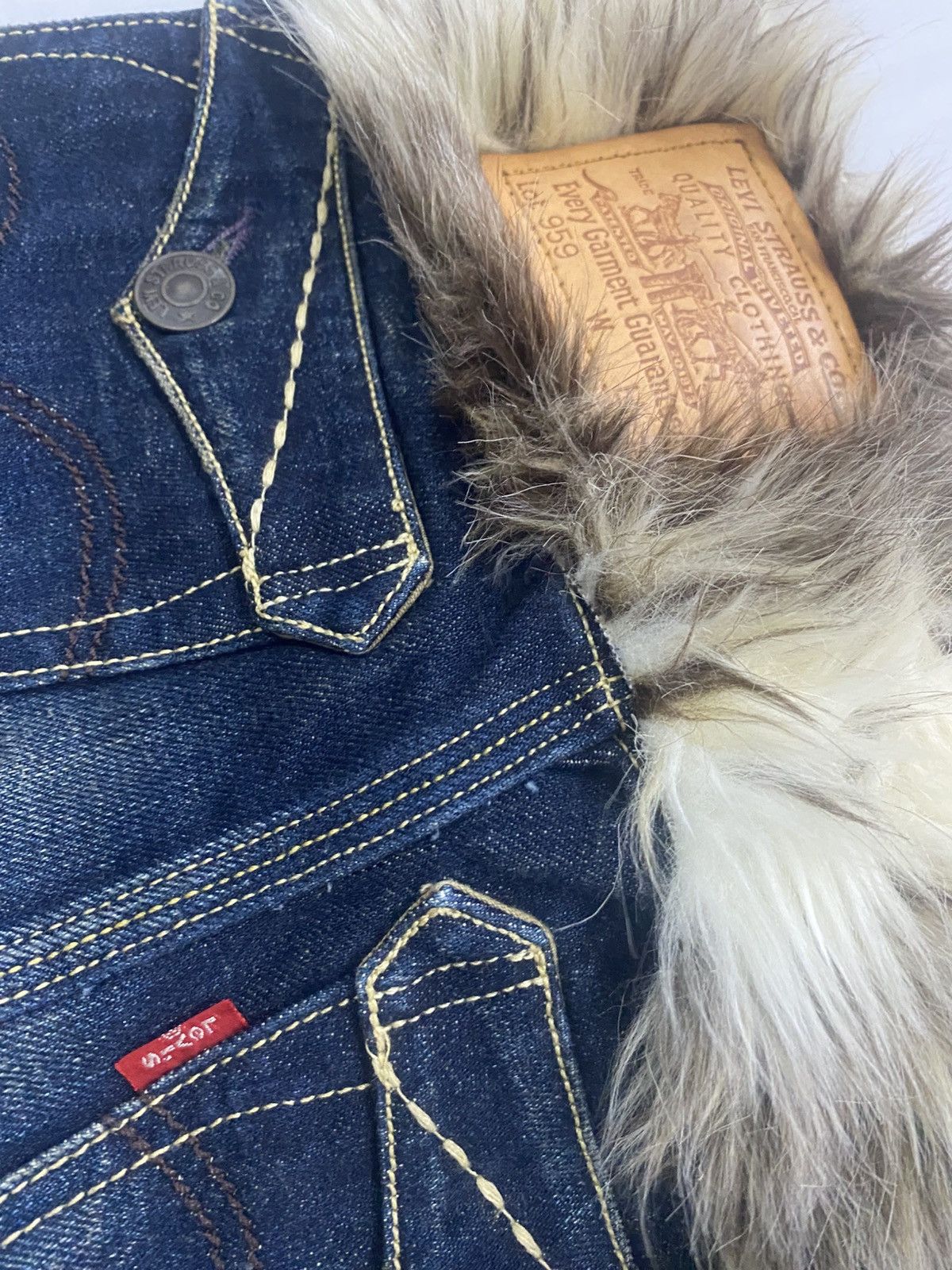 Levi's Made & Crafted Custom Levi's Denim Fur Wristlet Bag Size ONE SIZE - 2 Thumbnail