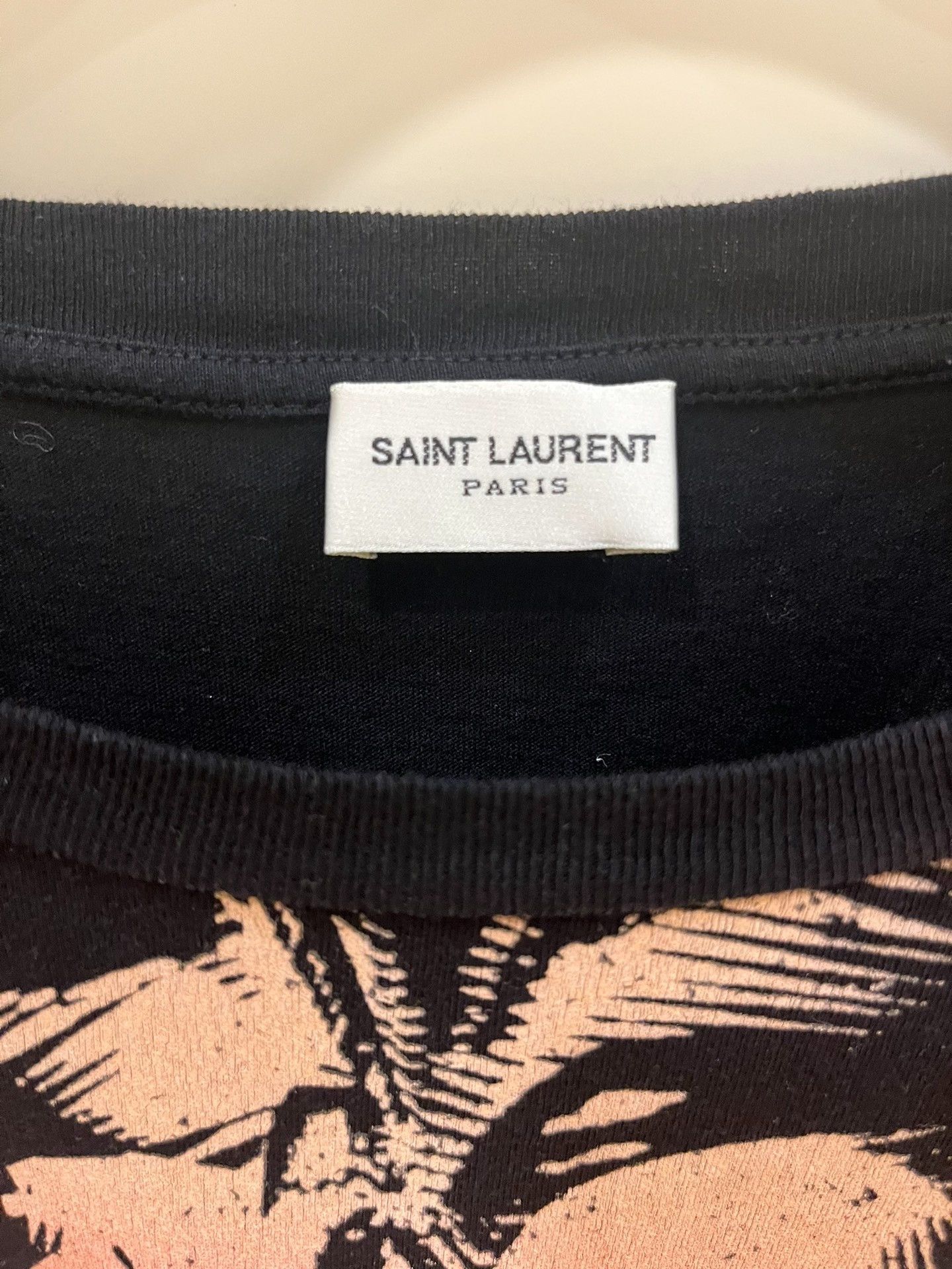 Saint Laurent Paris Saint Laurent Palm Tree Print T-Shirt Size US M / EU 48-50 / 2 - 2 Thumbnail