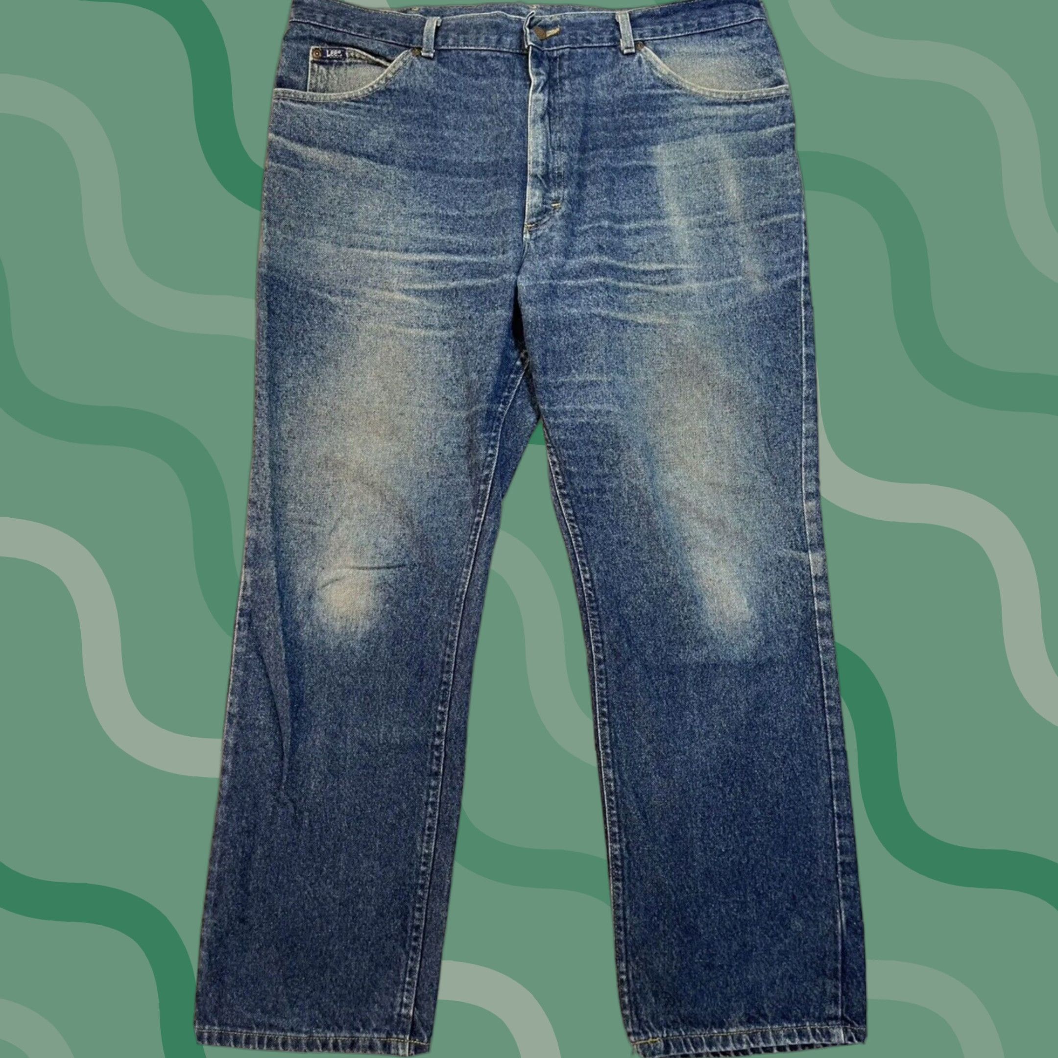 Lee VINTAGE Lee Riders Jeans Denim 36x32 Bootcut Regular Fit Blue USA Size US 36 / EU 52 - 1 Thumbnail