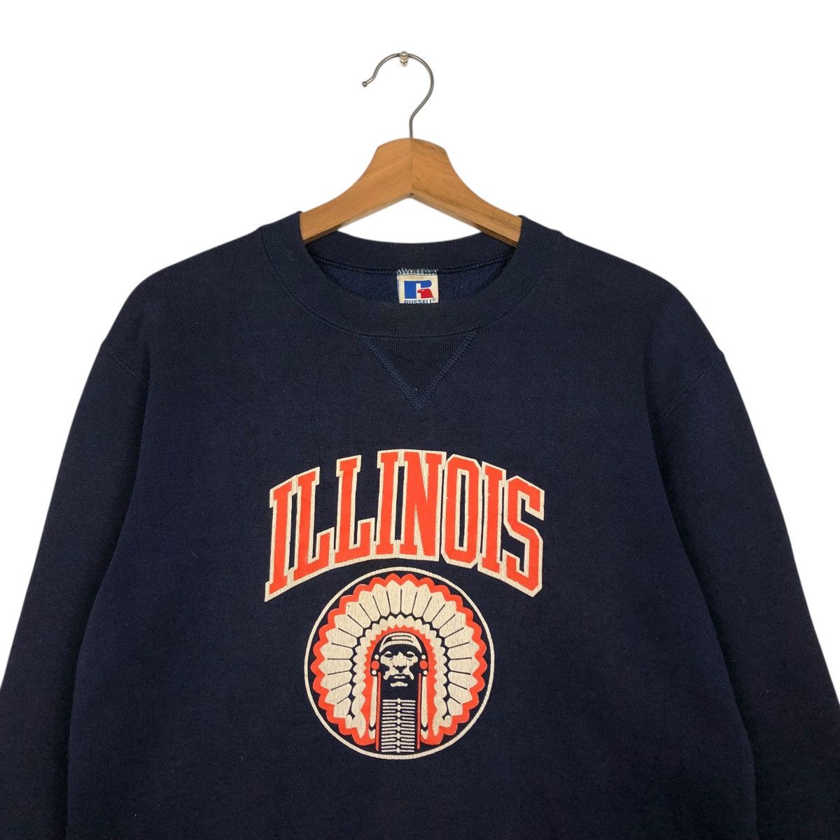 Russell Athletic 🔥VINTAGE SWEATSHIRT RUSSELL ATHLETIC SWEATSHIRT RED INDIANS Size US L / EU 52-54 / 3 - 5 Thumbnail