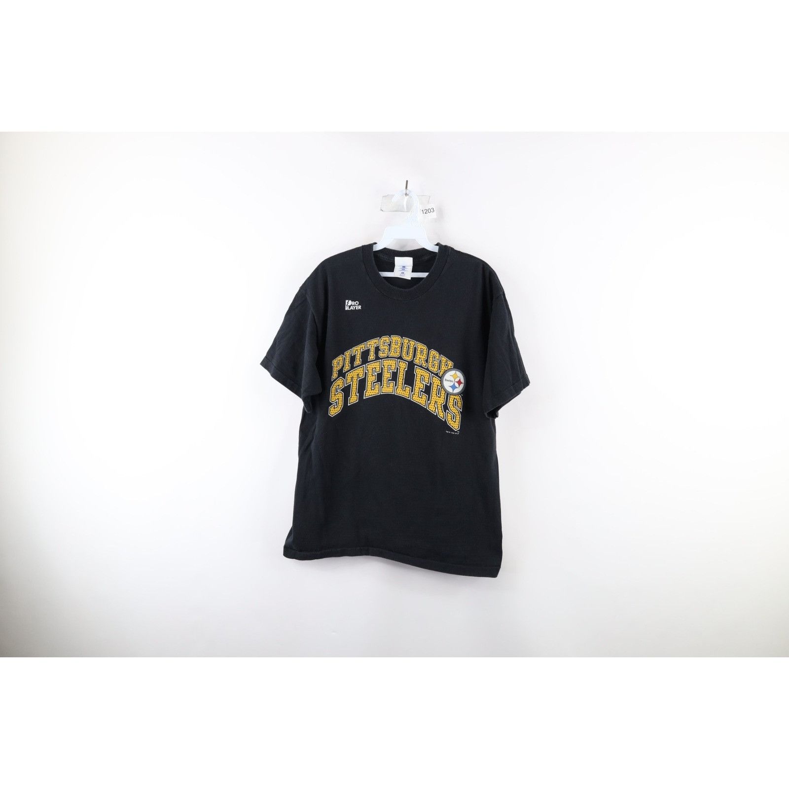 Vintage Vintage 90s Faded Pittsburgh Steelers Football T-Shirt Size US L / EU 52-54 / 3 - 1 Thumbnail