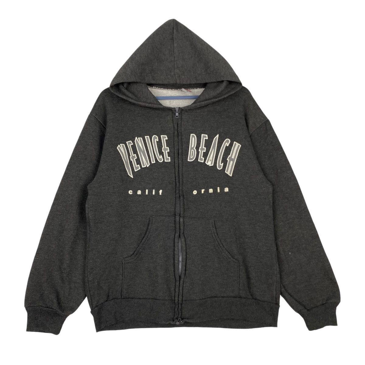 Vintage Vintage Hill Venice Beach Hoodie Full Zip Printed Dark Gray Size US M / EU 48-50 / 2 - 1 Thumbnail