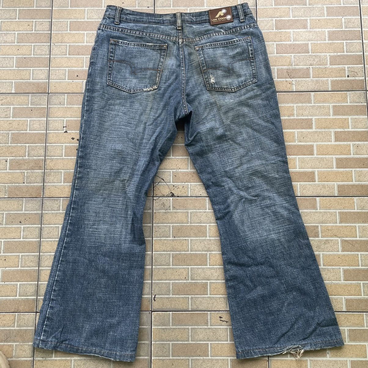 If Six Was Nine Y2K Lee Cooper Bootcut Flare Distressed Mud Washed Jeans Size US 32 / EU 48 - 2 Thumbnail