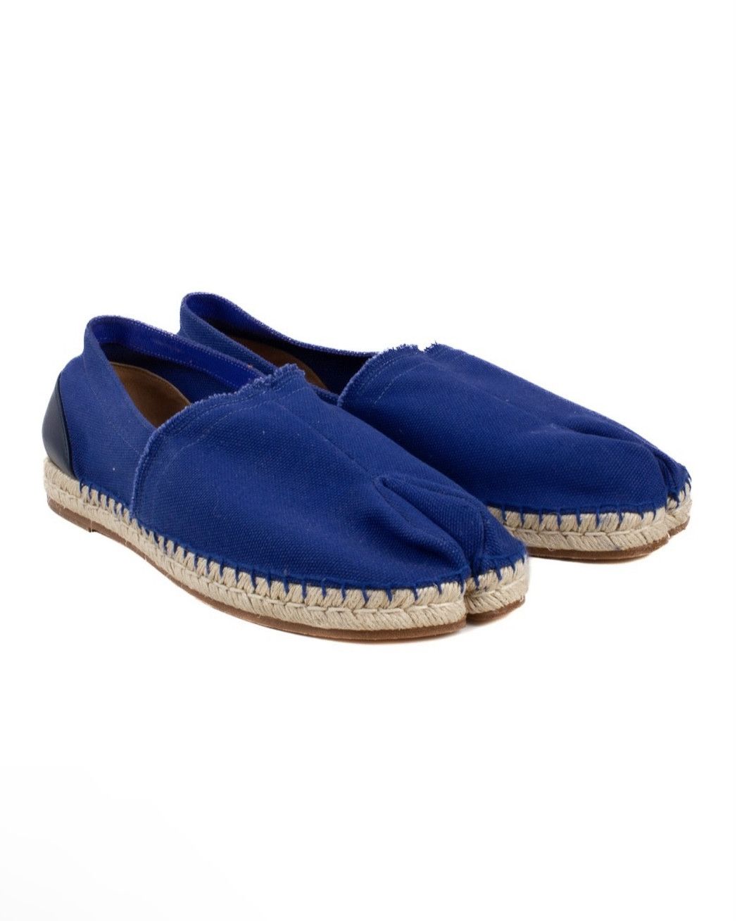 image of Maison Margiela Blue Canvas Espadrille Tabi Loafers, Men's (Size 11)