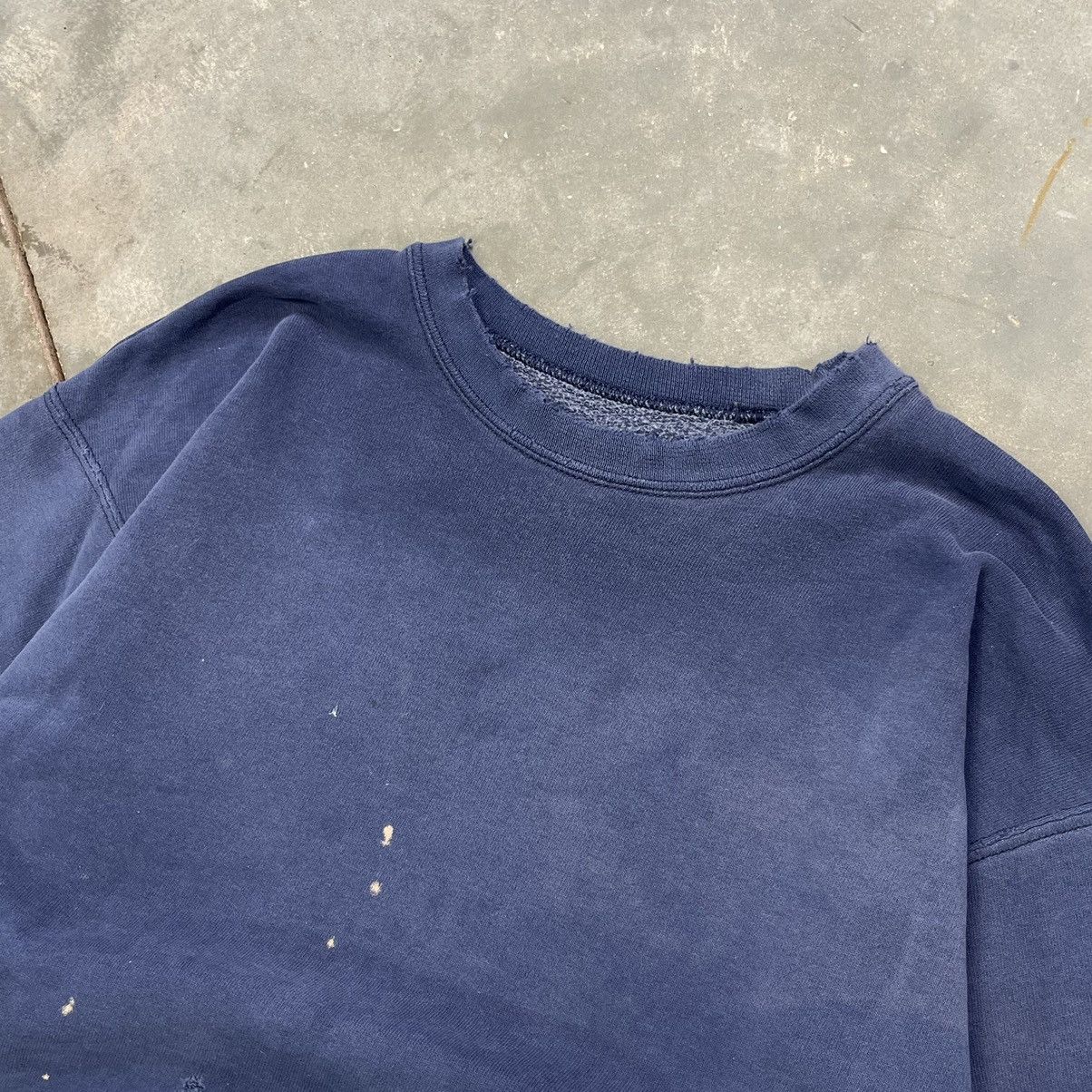 Vintage Vintage Thrashed Crewneck Sweatshirt Blank Boxy Fit 2000s Size US M / EU 48-50 / 2 - 3 Thumbnail