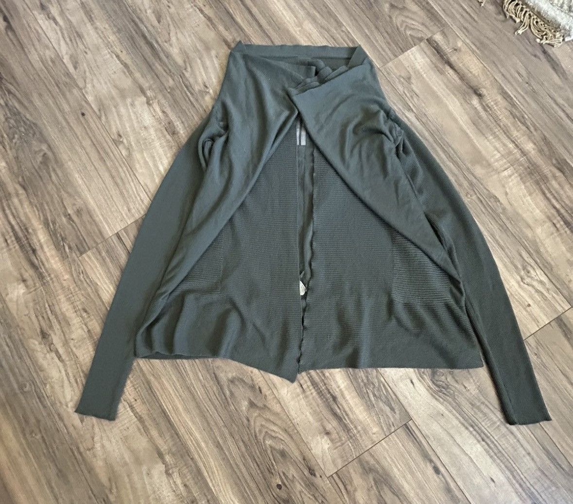 Rick Owens Rick Owens SS18 “Dirt” Green Cardigan M Size US S / EU 44-46 / 1 - 4 Thumbnail