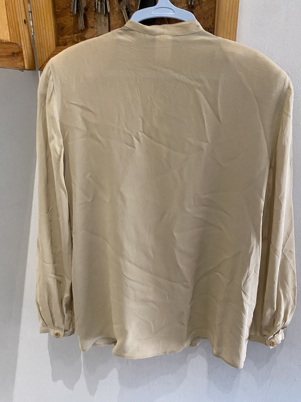 Giorgio Armani Vintage Giorgio Armani See Through Button Up Shirt Size M / US 6-8 / IT 42-44 - 3 Thumbnail