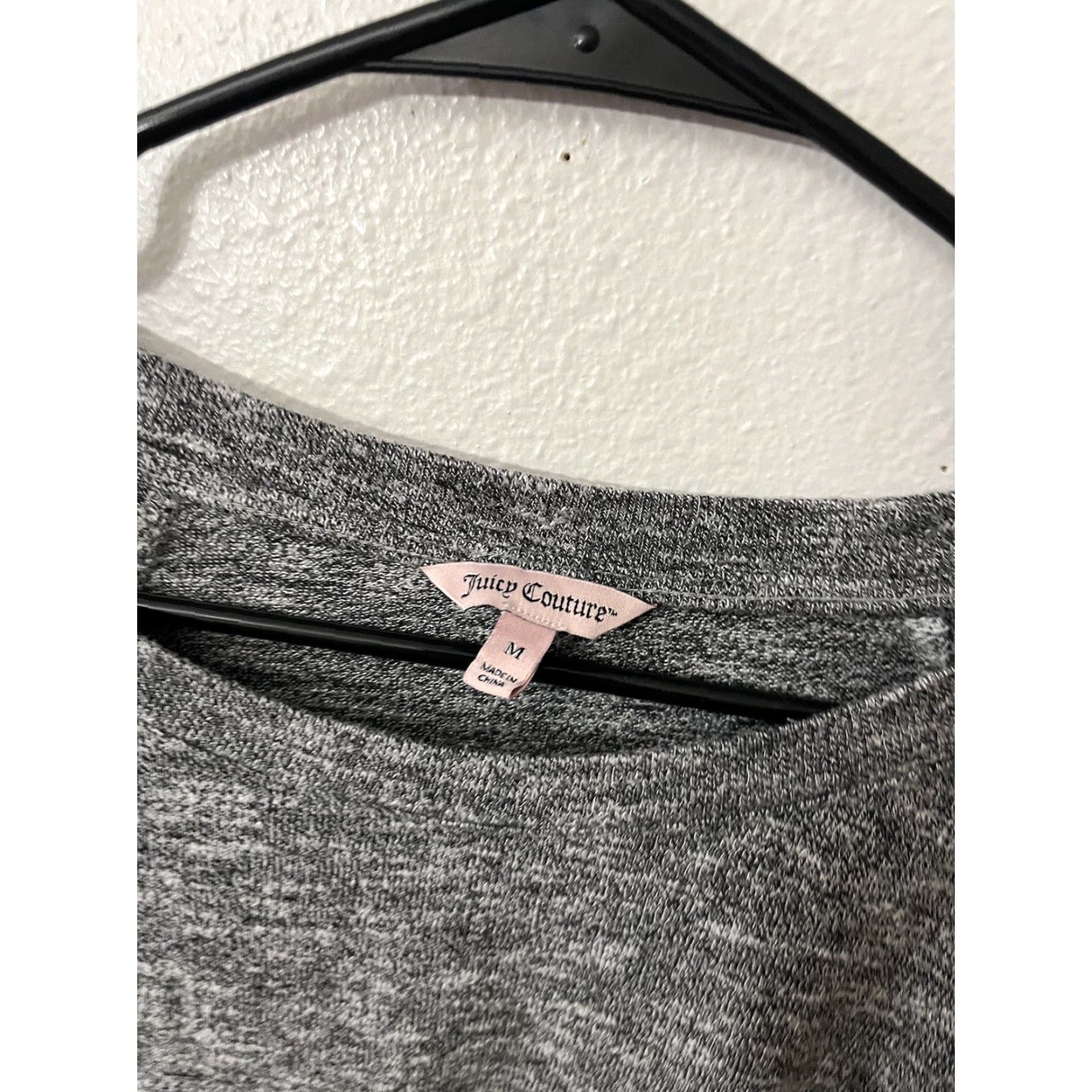 Juicy Couture Juicy Couture Shirt Knit Pullover Long Sleeve Knot Front Heathered Gray M Womens Size M / US 6-8 / IT 42-44 - 3 Thumbnail