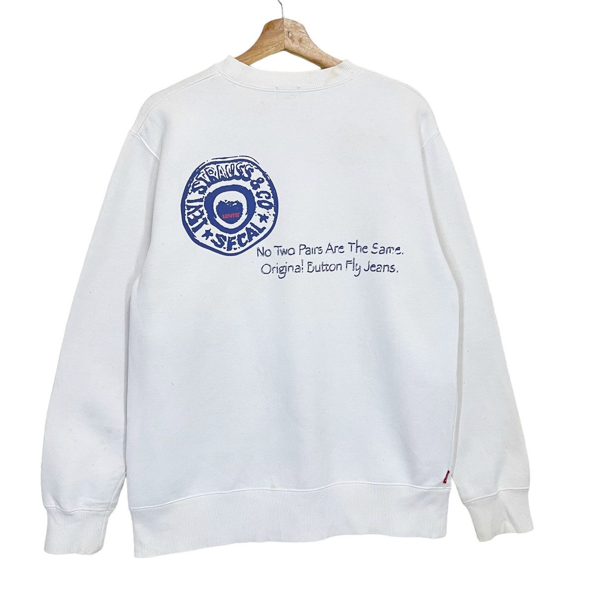 Levi's 90s Levis Big Logo Crewneck Sweatshirt Size M Size US M / EU 48-50 / 2 - 1 Thumbnail