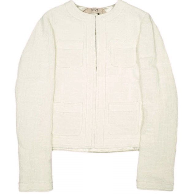 Other Other N°21 5K GIACCA TESSUTO High Density Cotton Tweed Jacket Cotton Outerwear 24S-L014-0126 DUTY FREE for USA Size ONE SIZE - 1 Thumbnail
