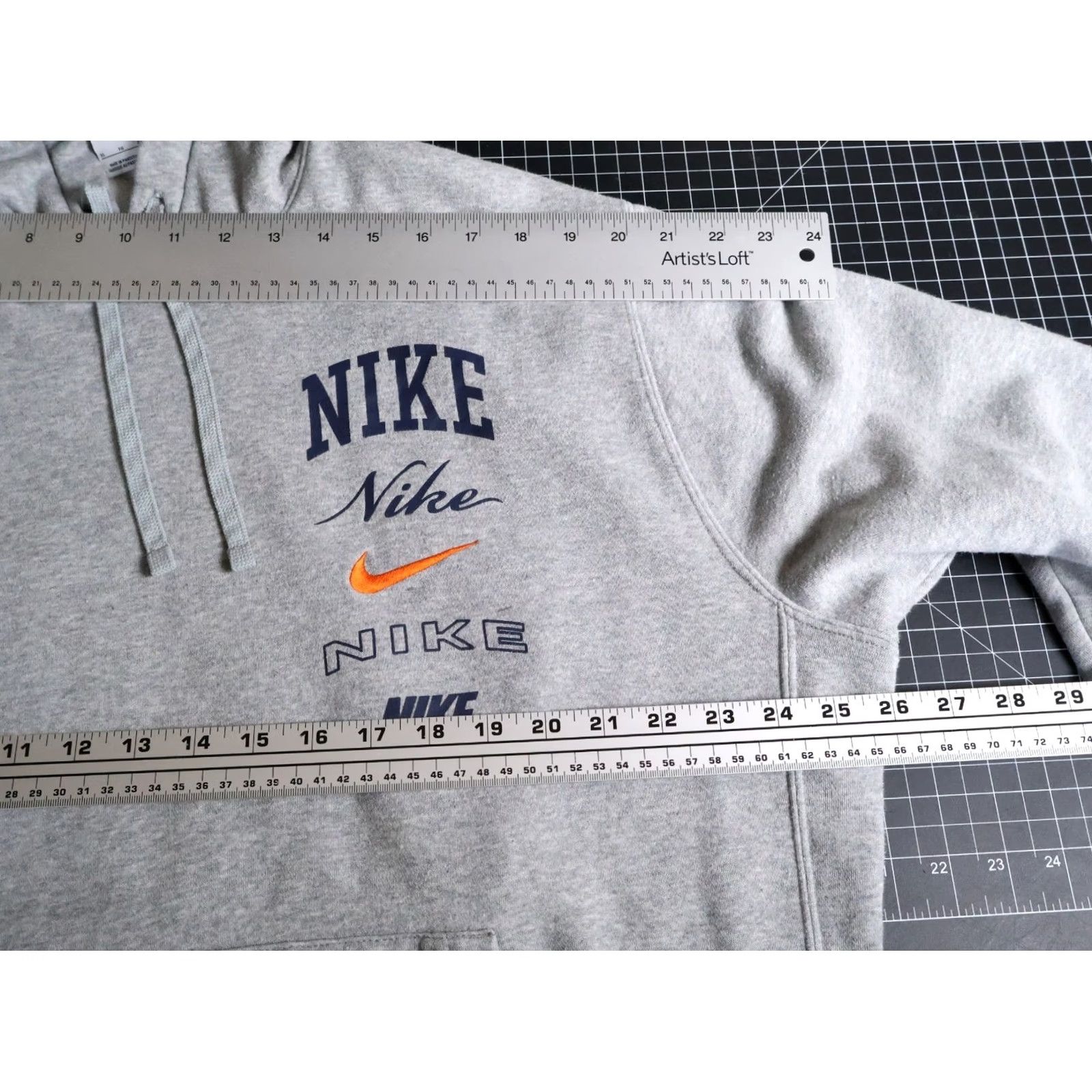Nike Nike Club Fleece Hoodie Mens XL Heather Gray Drawstring Pullover Sweatshirt Size US XL / EU 56 / 4 - 5 Thumbnail