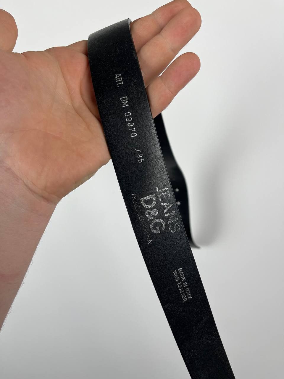Dolce & Gabbana Vintage D&G Dolce & Gabbana Jeans Black Leather Belt Size ONE SIZE - 7 Thumbnail