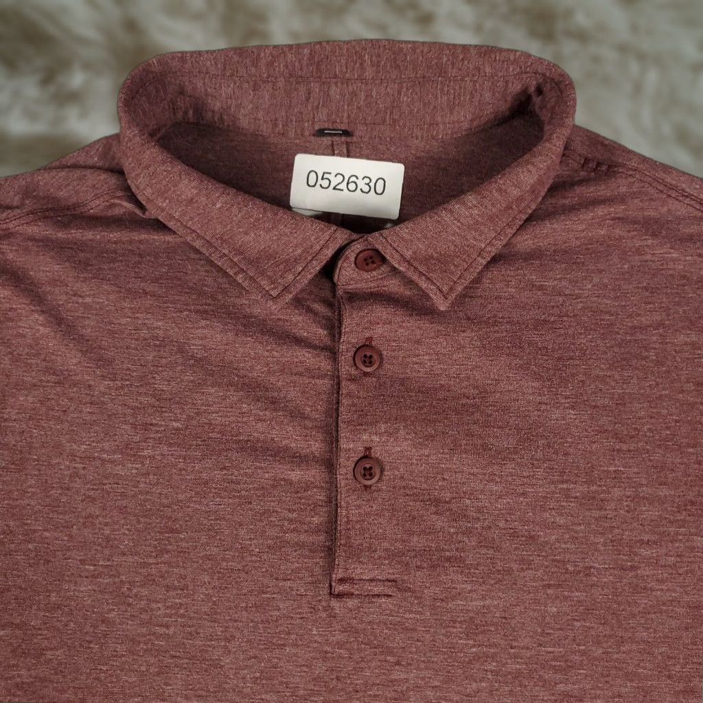 Lululemon Lululemon Polo Shirt Mens Small Red Tech Casual Short Sleeve Adult Size US S / EU 44-46 / 1 - 1 Thumbnail