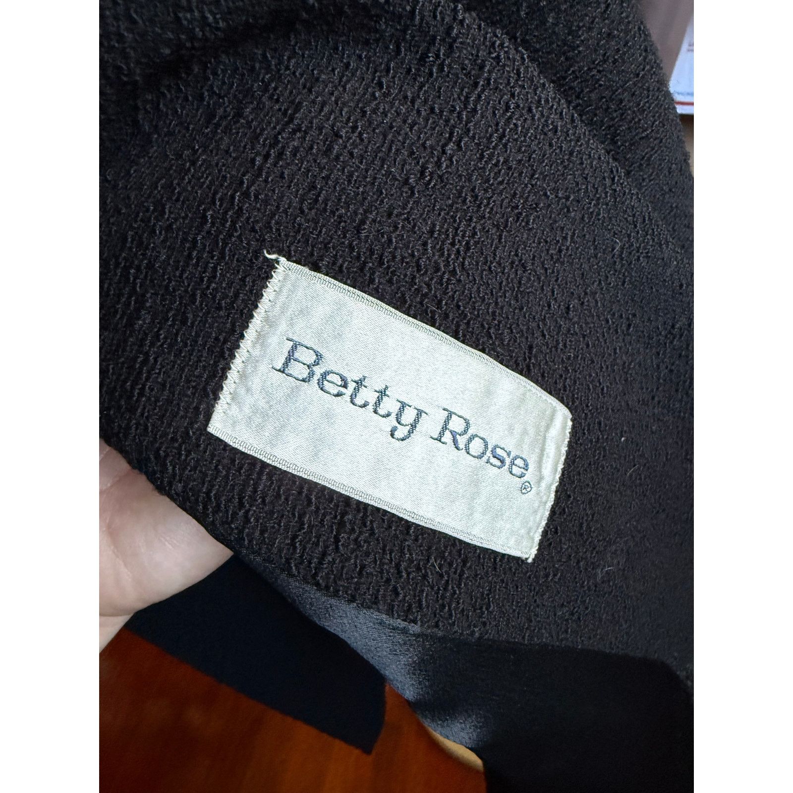 Vintage Vintage Betty Rose Black Wool Coat Fur Collar Jacket Small Size S / US 4 / IT 40 - 7 Thumbnail