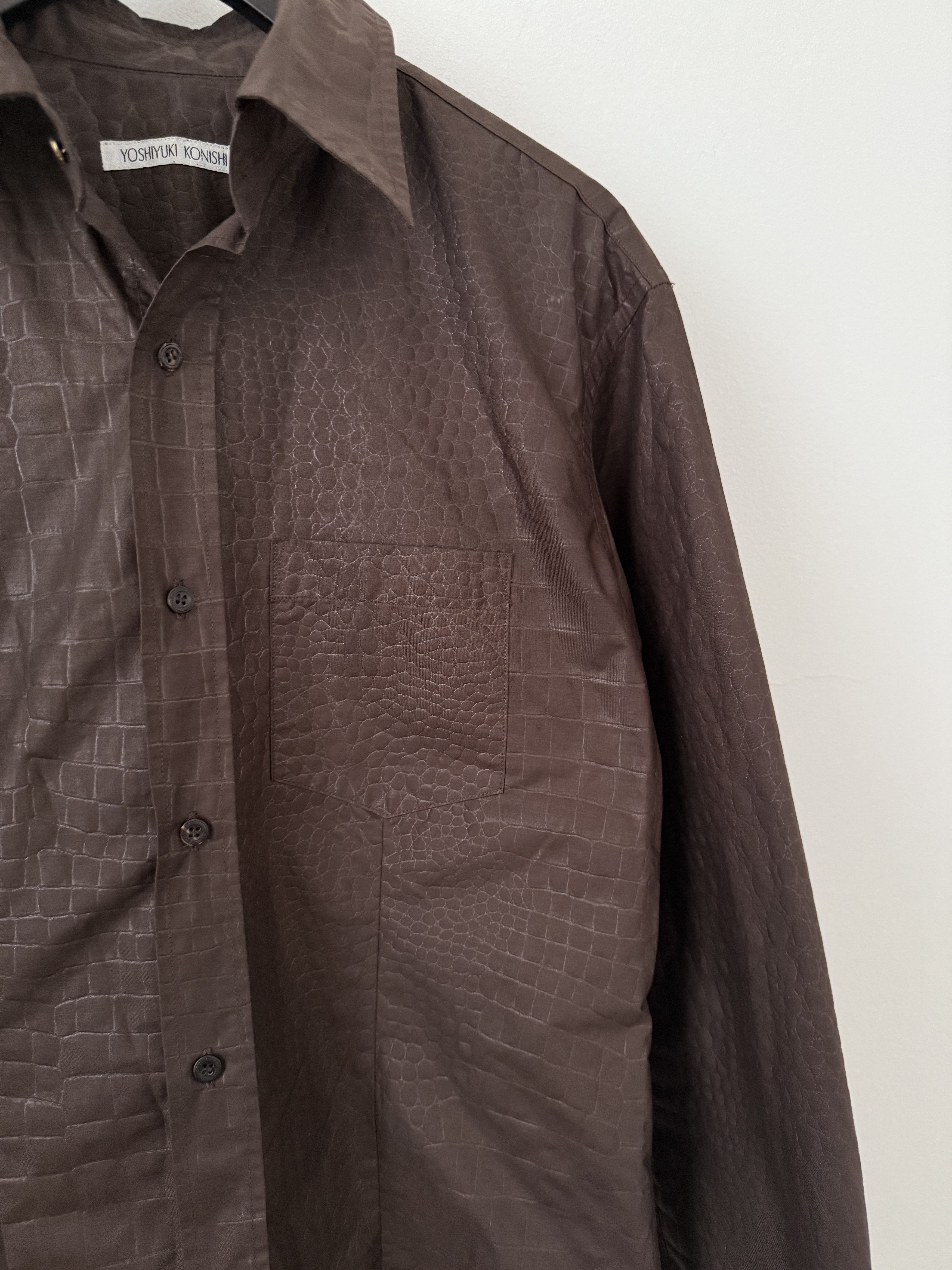 Yoshiyuki Konishi Textured Button Up Shirt Size US S / EU 44-46 / 1 - 8 Thumbnail