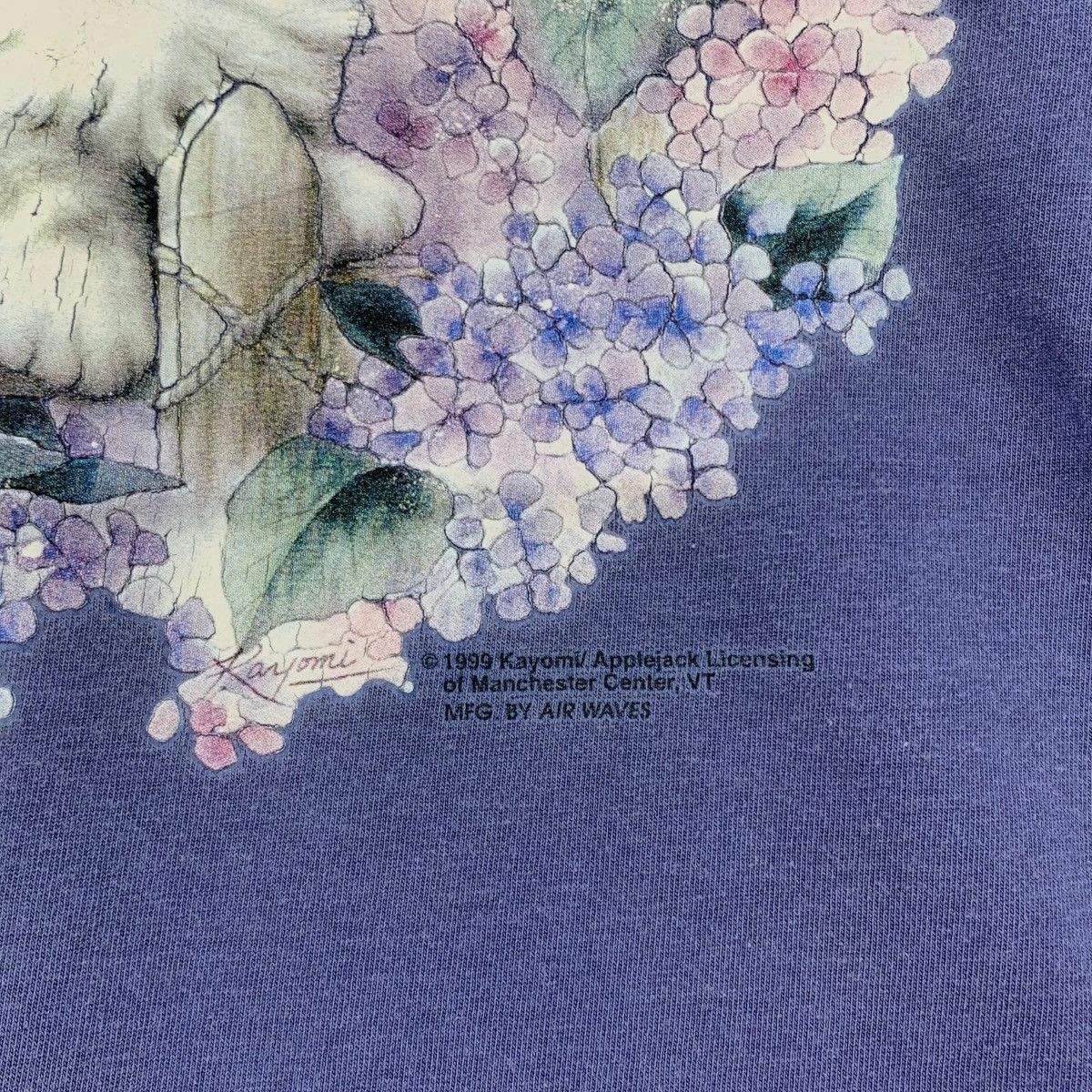 Vintage Vintage 90s KAYOMI APPLEJACK 1999 Air Waves CatAnimal Tshirt Size US M / EU 48-50 / 2 - 3 Thumbnail