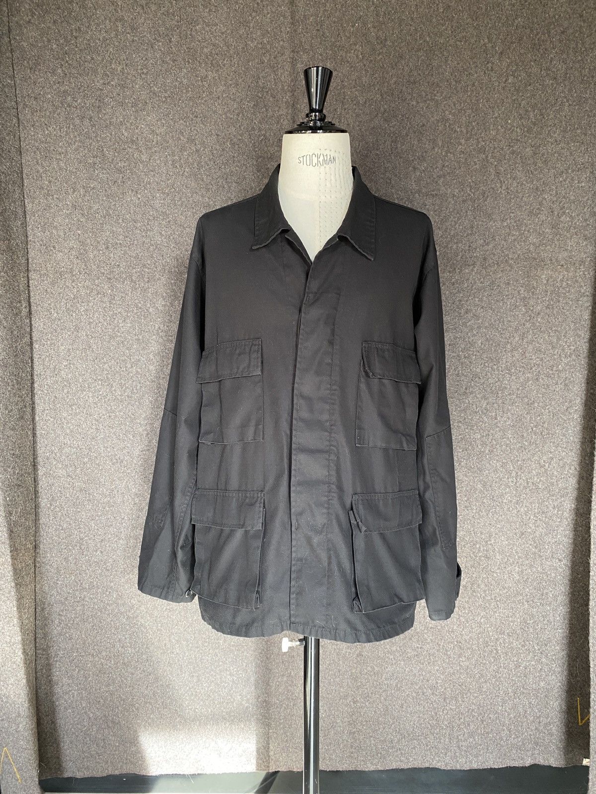 image of Vintage Nato Bdu Jacket in Military Black, Men's (Size XL)