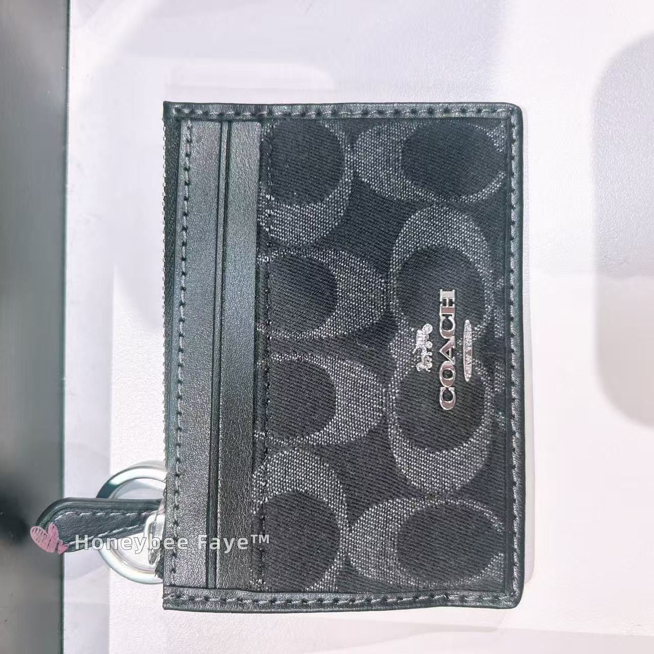 Coach Mini Skinny Id Case In Signature Denim CDN29 Size ONE SIZE - 2 Thumbnail
