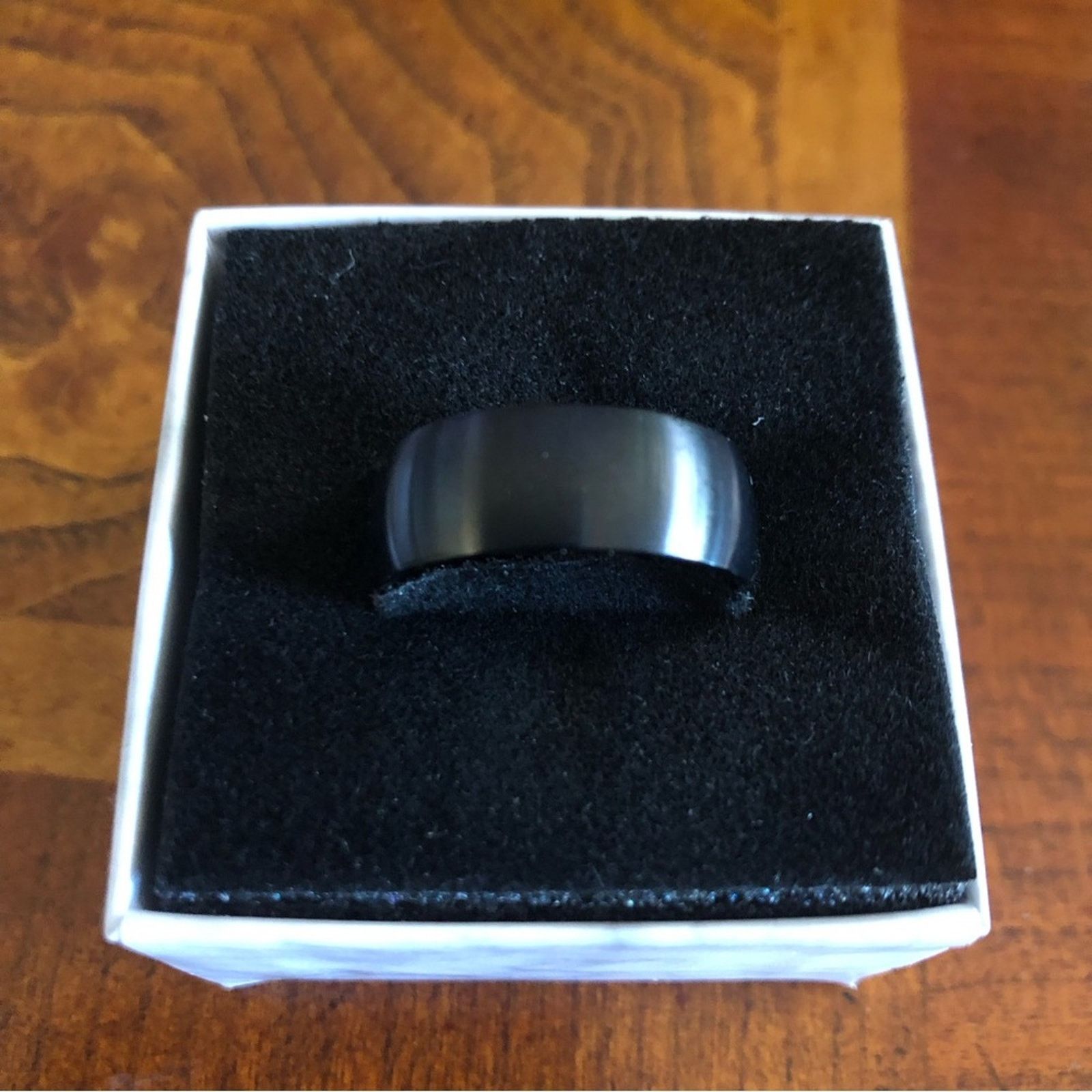 Jewelry Men’s matte frosted titanium steel band ring NWT 12 Size ONE SIZE - 4 Thumbnail