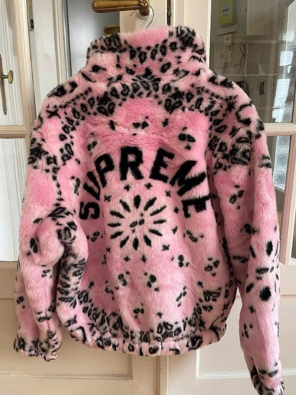 Supreme Bandana Faux Fur Bomber Jacket
