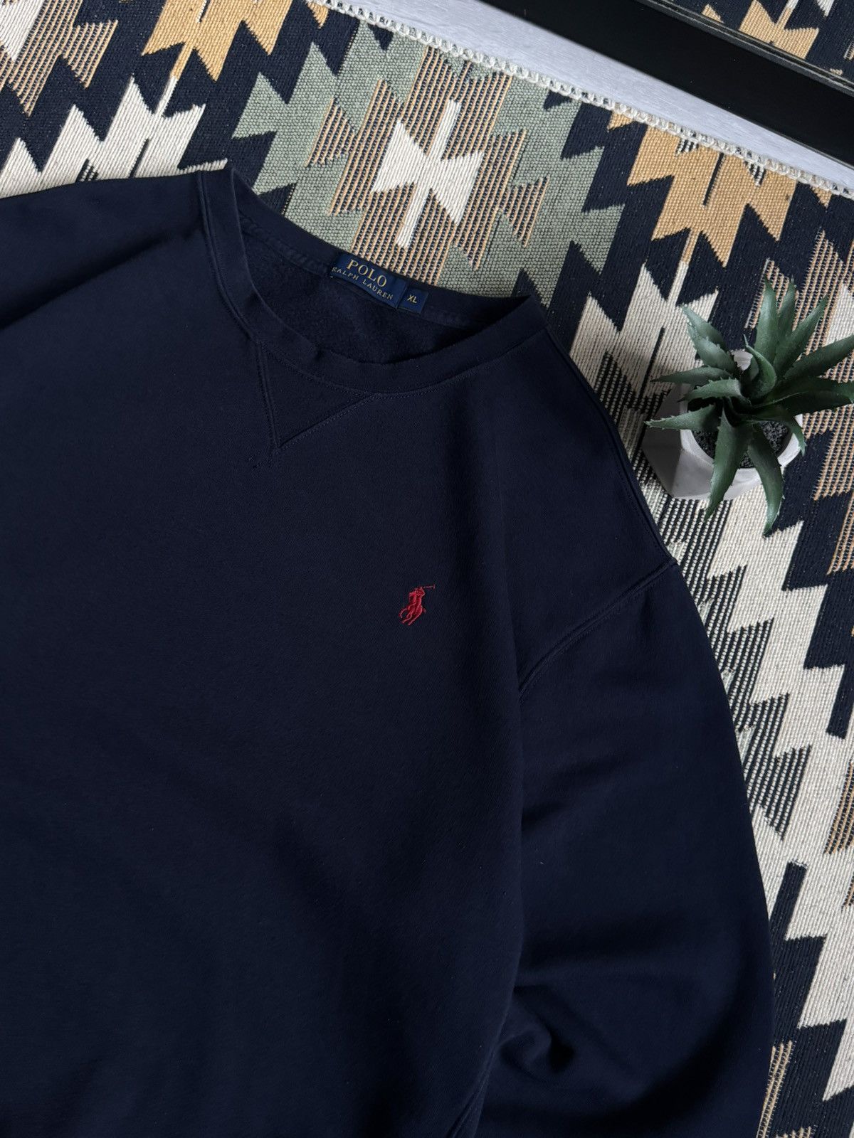 Polo Ralph Lauren Vintage Polo Ralph Lauren Navy Sweatshirt Size US XL / EU 56 / 4 - 5 Thumbnail