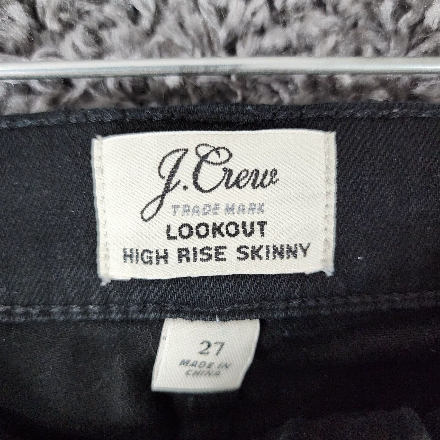 J.Crew J.CREW Lookout High Rise Skinny Jeans Women Size 27 Black Size 27" / US 4 / IT 40 - 3 Thumbnail