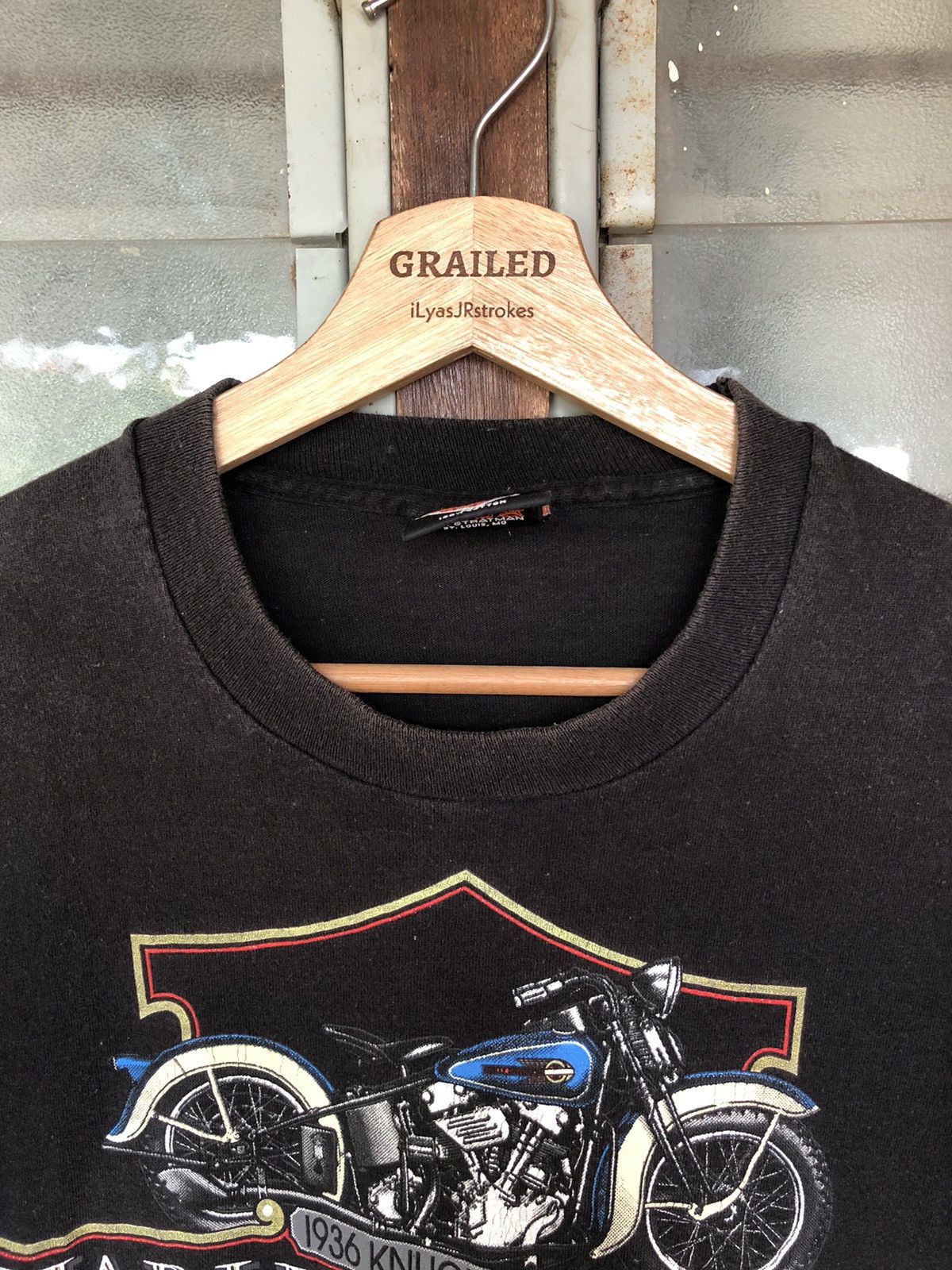 Harley Davidson Vintage 90’s Harley Davidson Knucklehead Rare Shirt Tee Size US M / EU 48-50 / 2 - 3 Thumbnail