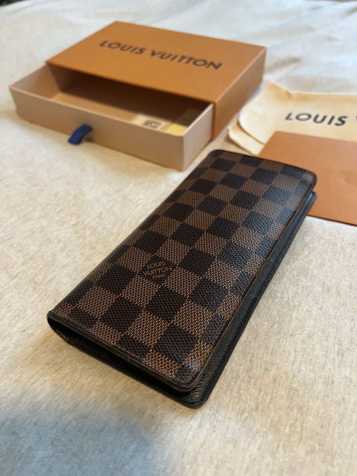 Louis Vuitton Louis Vuitton Brazza Long Wallet - Damier Ebene Size ONE SIZE - 3 Thumbnail