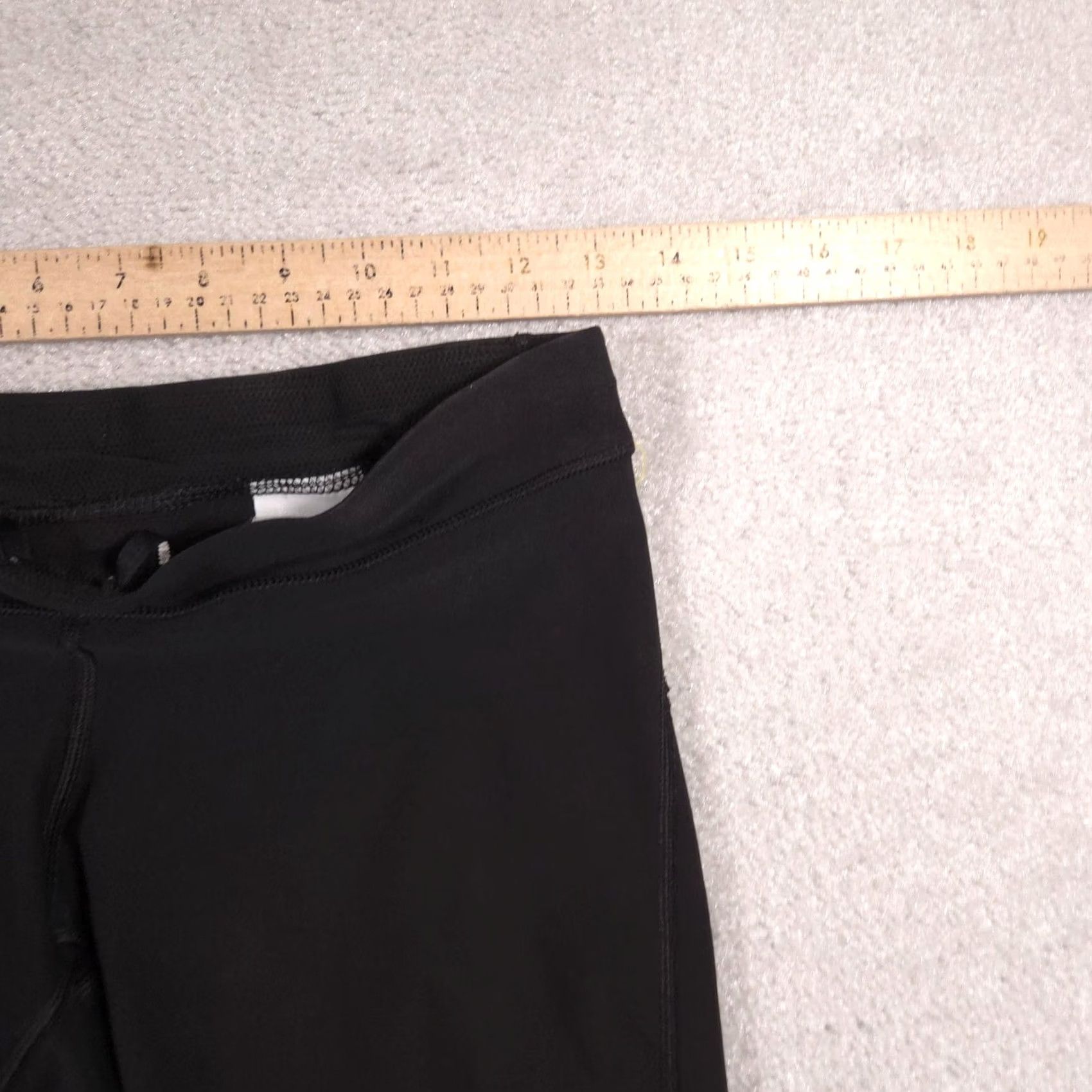 Nike Nike Dri-FIT Pants Womens Small Black Crop Running Leggings Zip Pocket Athletic Size 28" / US 6 / IT 42 - 5 Thumbnail