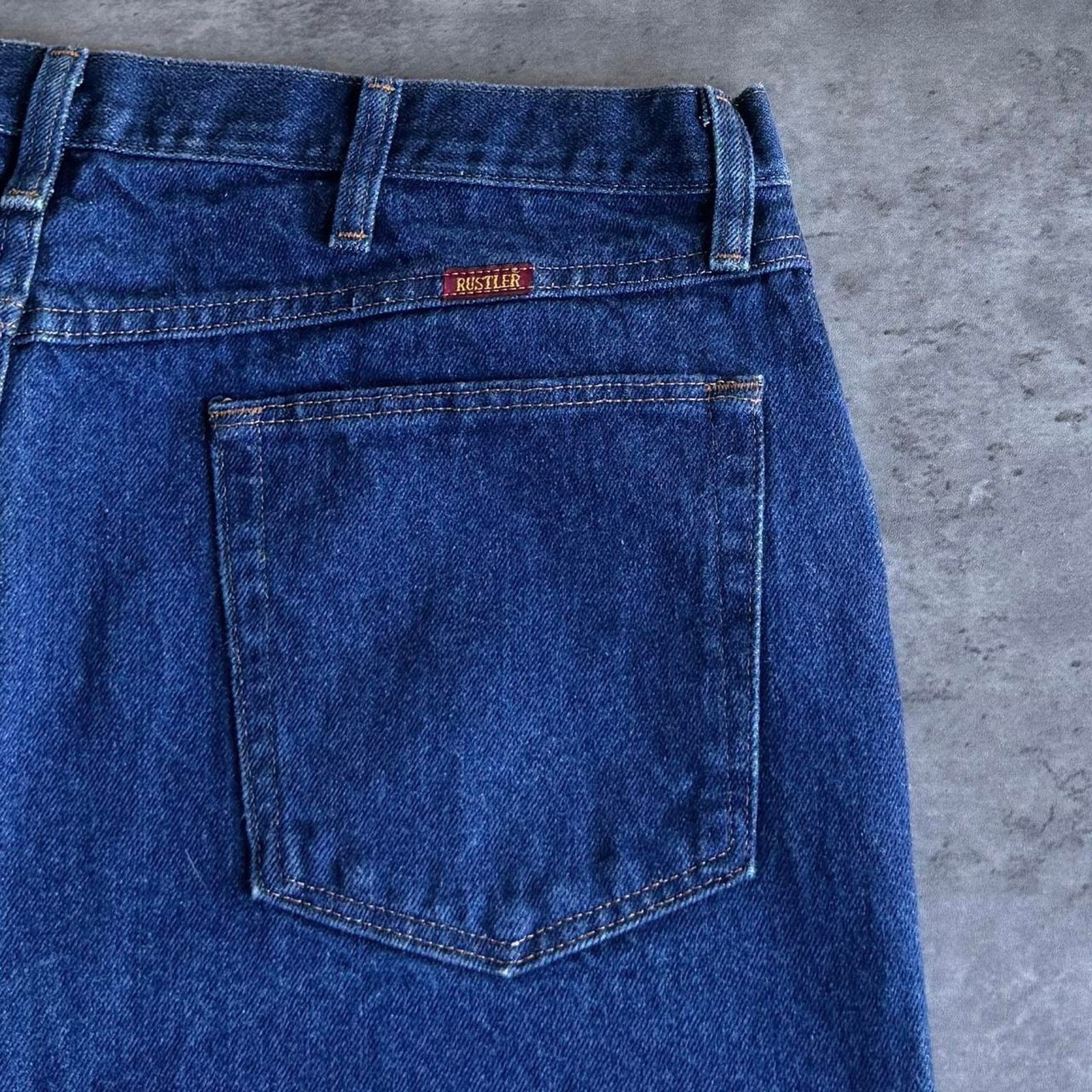 Japanese Brand × Rustler × Vintage Vintage Y2K Levi’s Style Grunge Opium Dark Wash Denim Jeans Size US 36 / EU 52 - 3 Thumbnail
