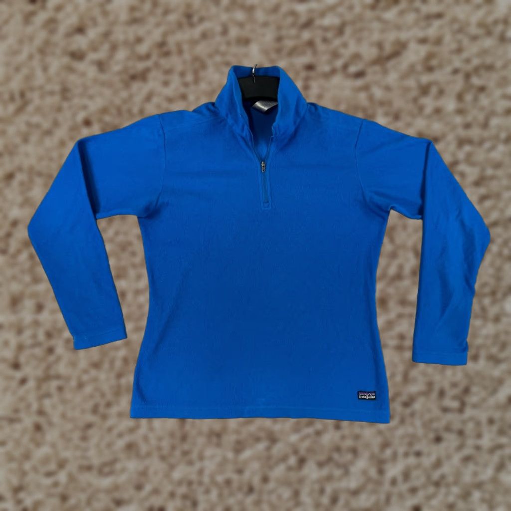 Patagonia Patagonia Sweater Womens M Blue 100% Polyester Fleece 1/4 Zip Pullover Shirt Pullover Womens Medium Blue Patagonia 1/4 Zip Size M / US 6-8 / IT 42-44 - 1 Thumbnail