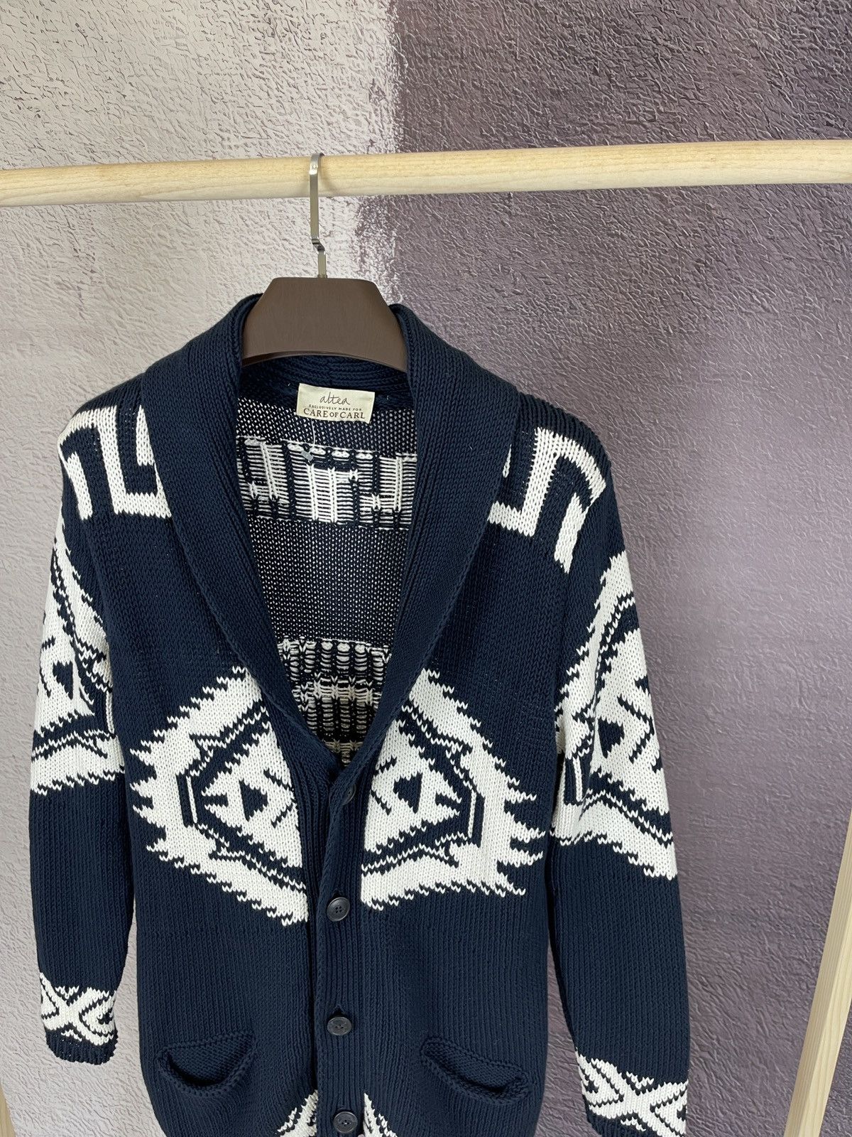 Altea Altea for Care of Carl Aztec pattern knitted cardigan Size US S / EU 44-46 / 1 - 7 Thumbnail