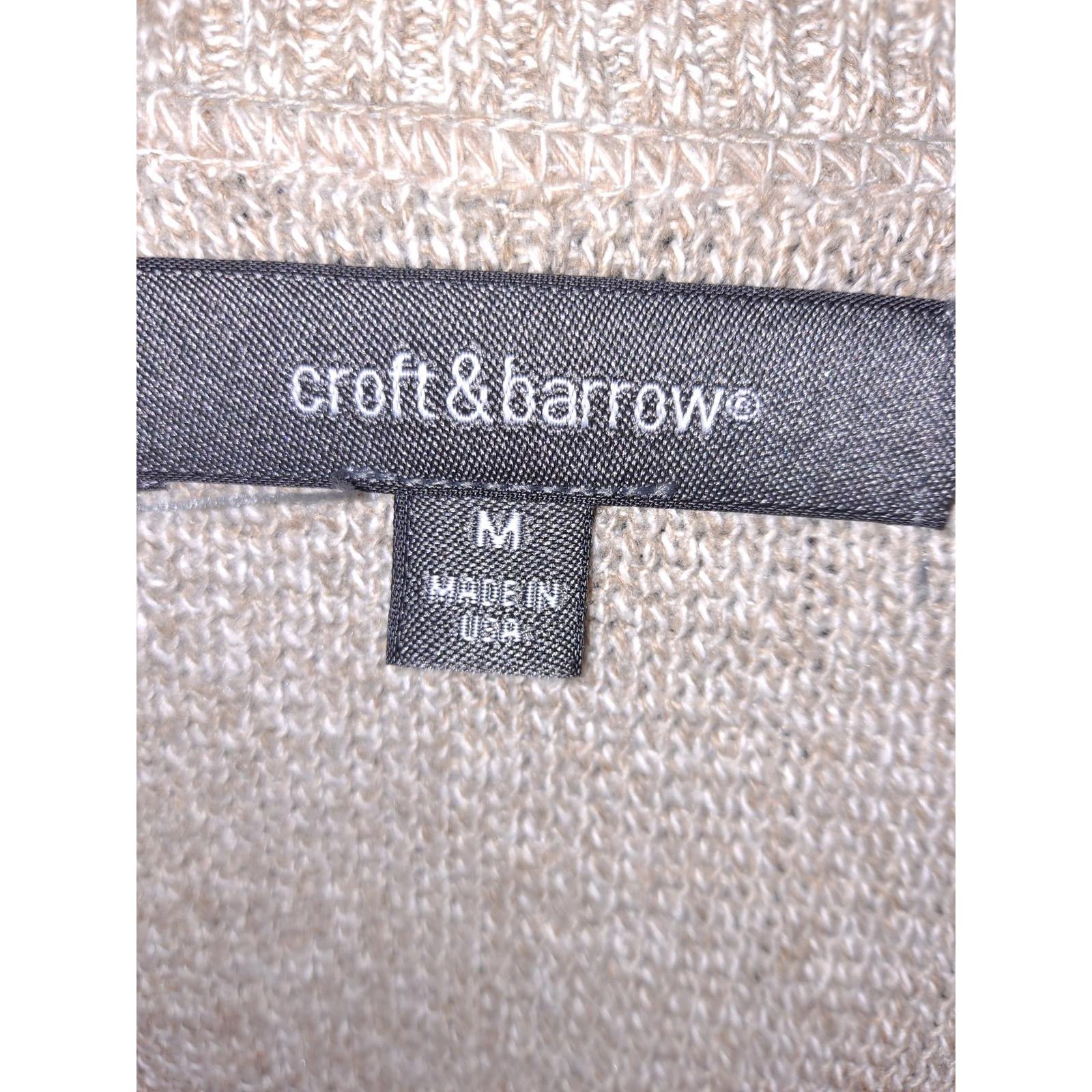 Croft & Barrow Croft & Barrow Tan with Design Crew Neck Sweater Size Medium Size US M / EU 48-50 / 2 - 4 Thumbnail