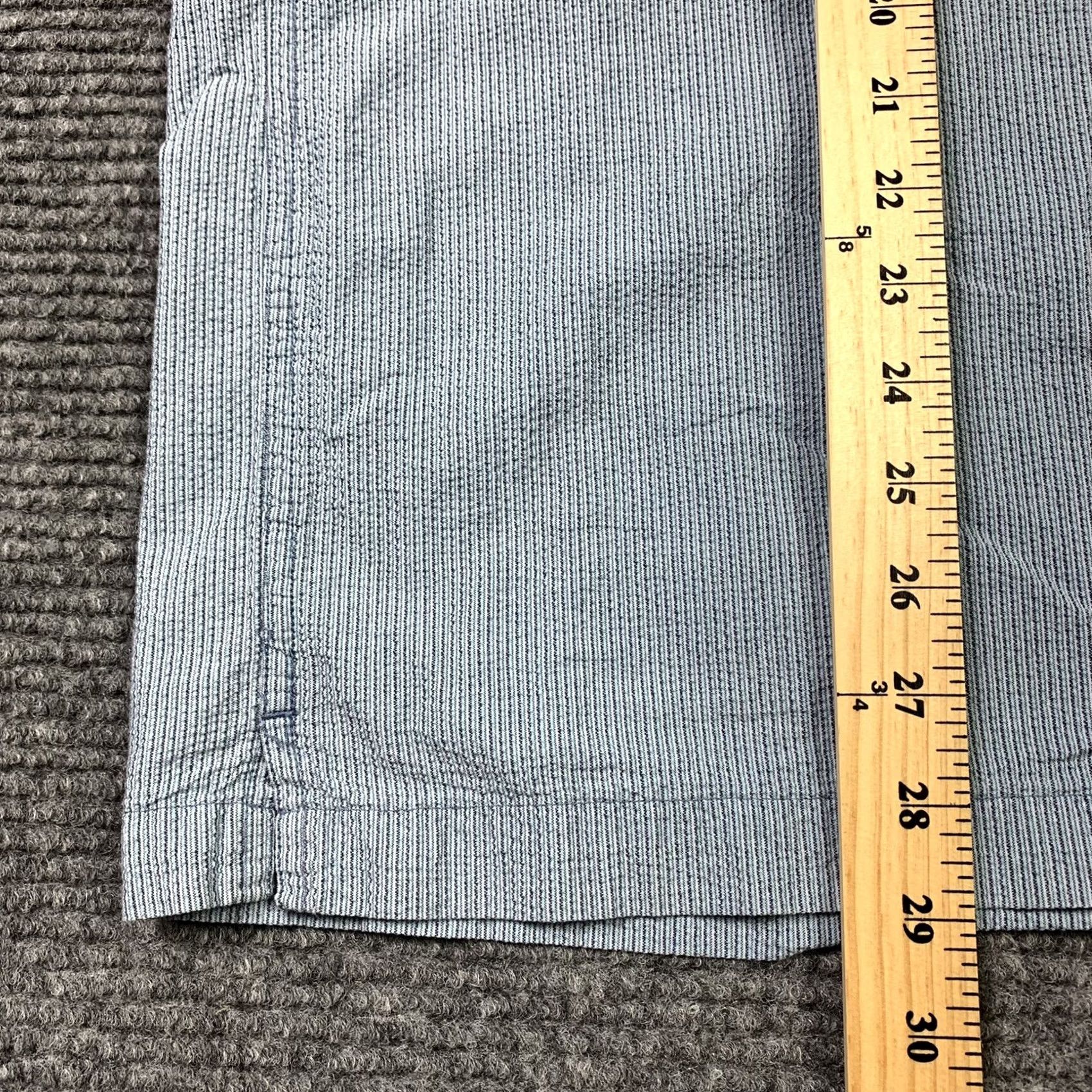 Vintage Gap Factory Seersucker Button-Down Mens Large Textured Striped Blue Shirt Size US L / EU 52-54 / 3 - 5 Thumbnail