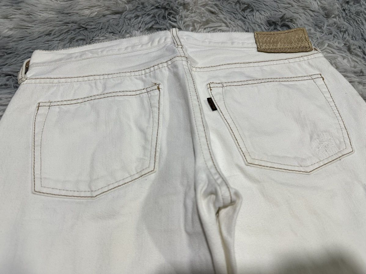 GOA 🔥Y2K Archived G.o.a White Denim Snakeskin Size US 30 / EU 46 - 9 Thumbnail