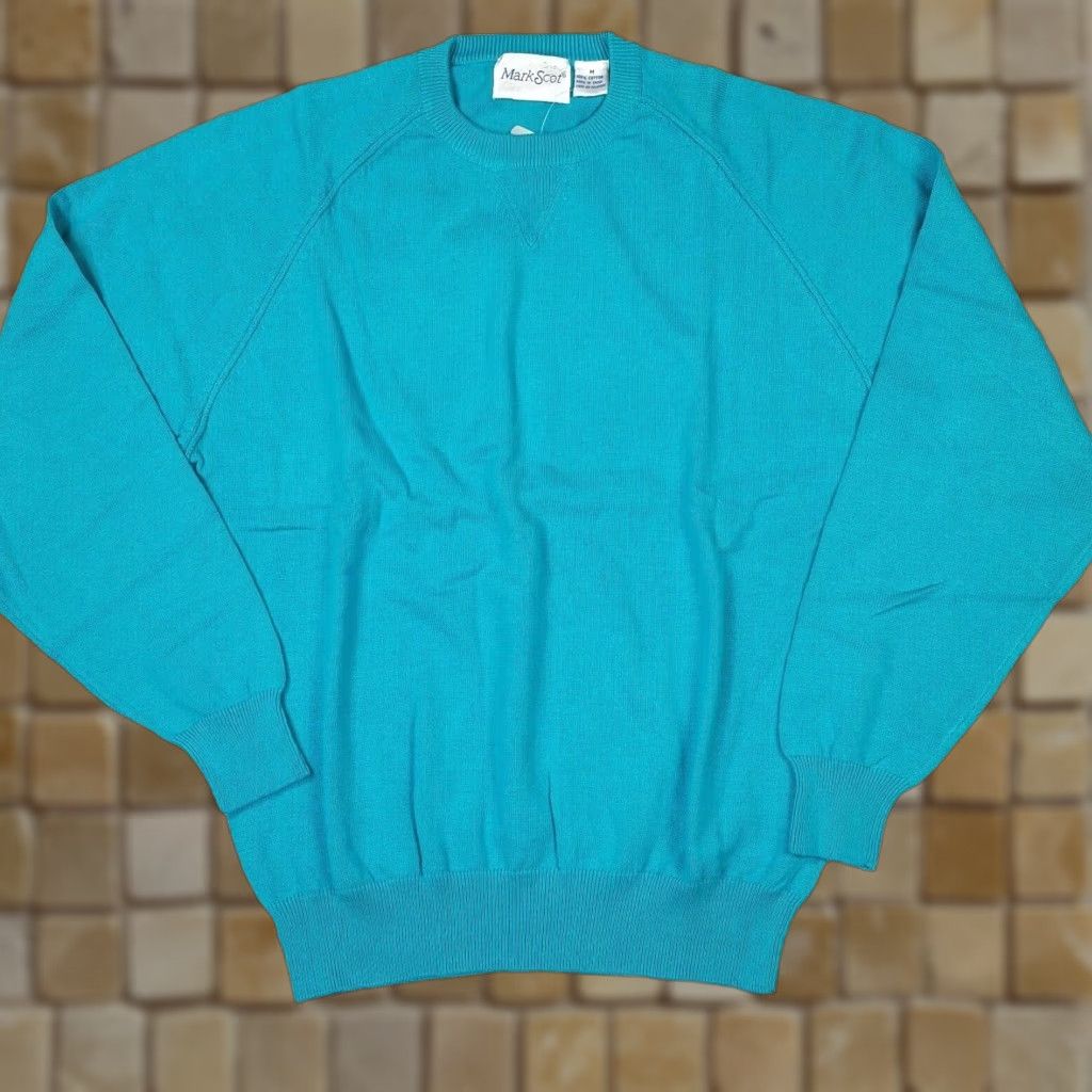 Vintage VINTAGE Tommy Armour Cotton Crew Neck Sweater Mens M Blue Golf 90s Retro Knit Pullover Casual Sports Shirt Size US M / EU 48-50 / 2 - 1 Thumbnail