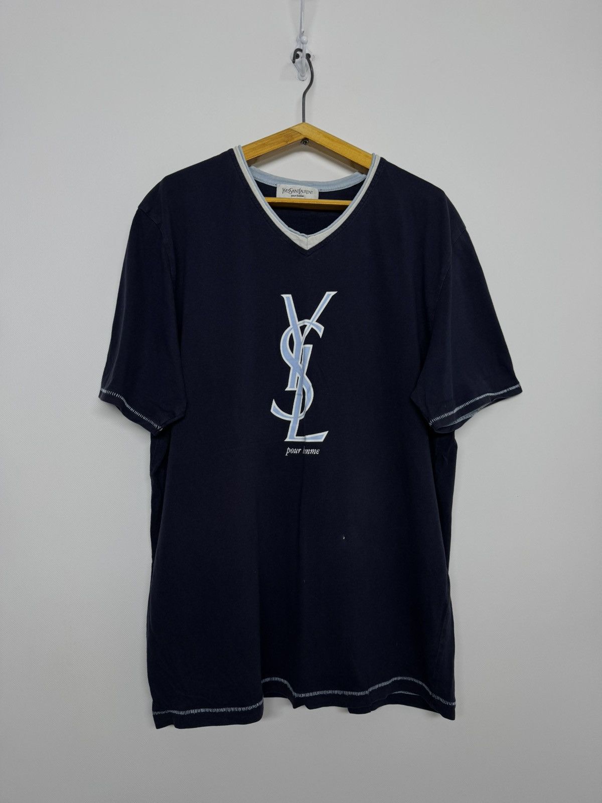 Yves Saint Laurent Vintage YSL Yves Saint Laurent T Shirt 00’s Size US M / EU 48-50 / 2 - 4 Thumbnail