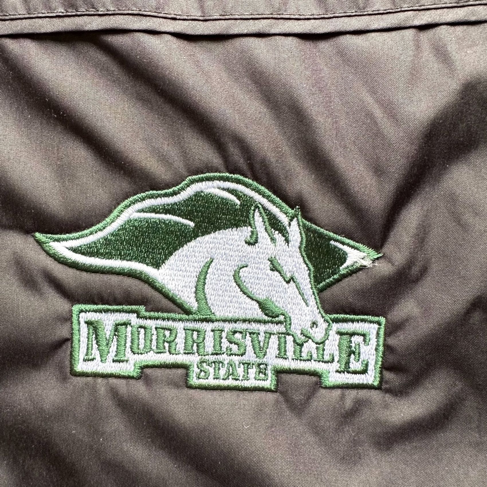 Vintage CCM Tactical Degree Morrisville State Windbreaker Jacket Mens Medium Full Zip Mock Neck Black Size US M / EU 48-50 / 2 - 7 Thumbnail