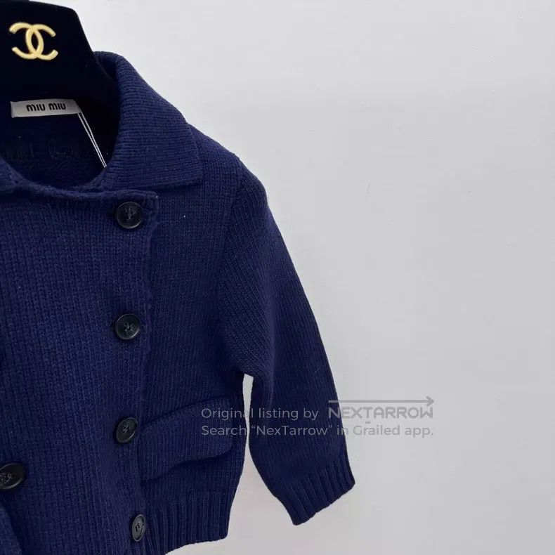 Miu Miu Miu Miu 38 Navy blue short jacket Size M / US 6-8 / IT 42-44 - 4 Thumbnail
