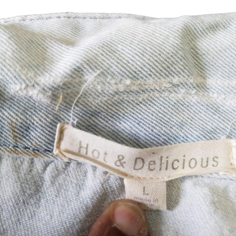 Designer CT339 Hot & Delicious Distressed Denim Ladies Jacket L Size L / US 10 / IT 46 - 7 Thumbnail